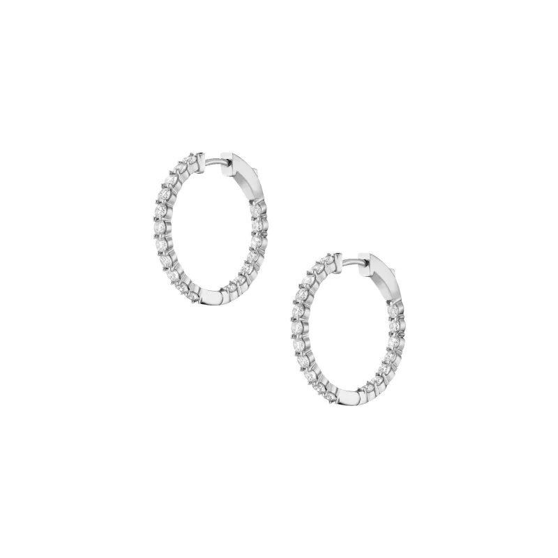 2ct Luxury Lab Grown Diamond Hoops sold by Aurate