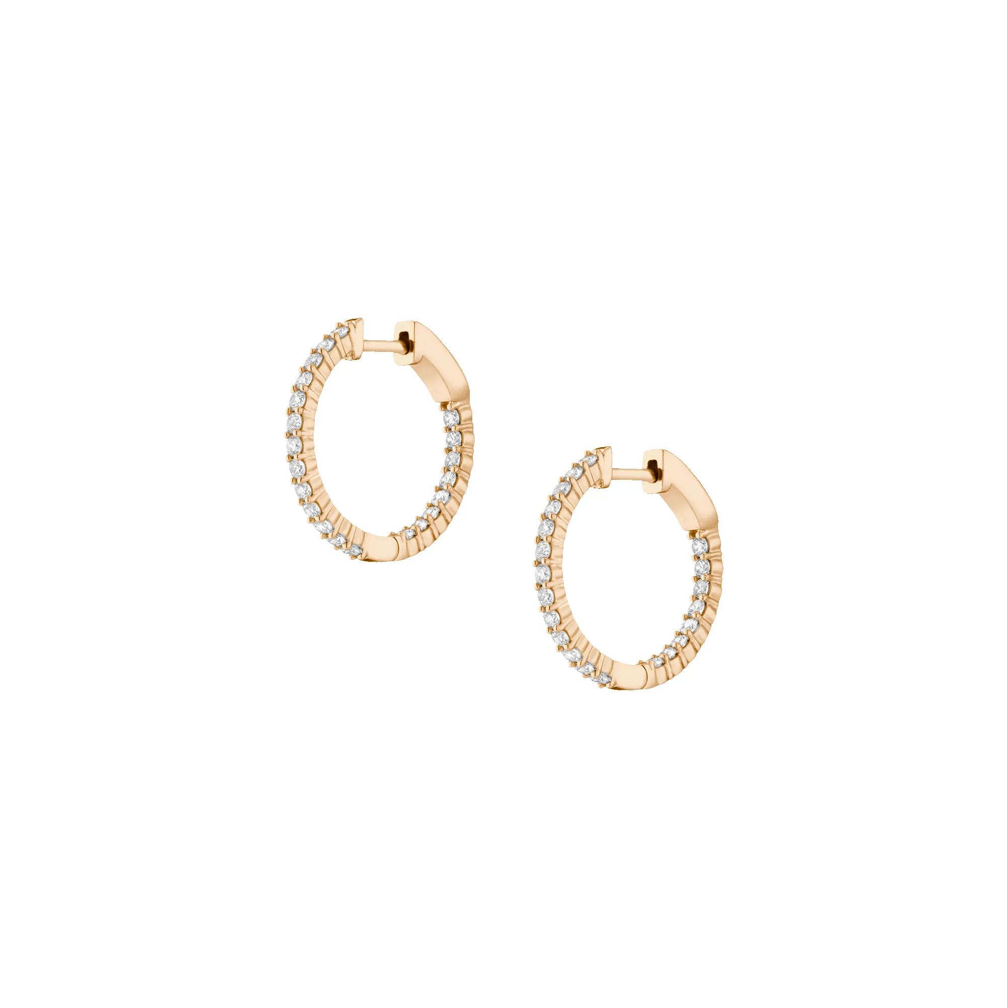 1ct Luxury Lab Grown Diamond Hoops sold by Aurate product image thumbnail 2