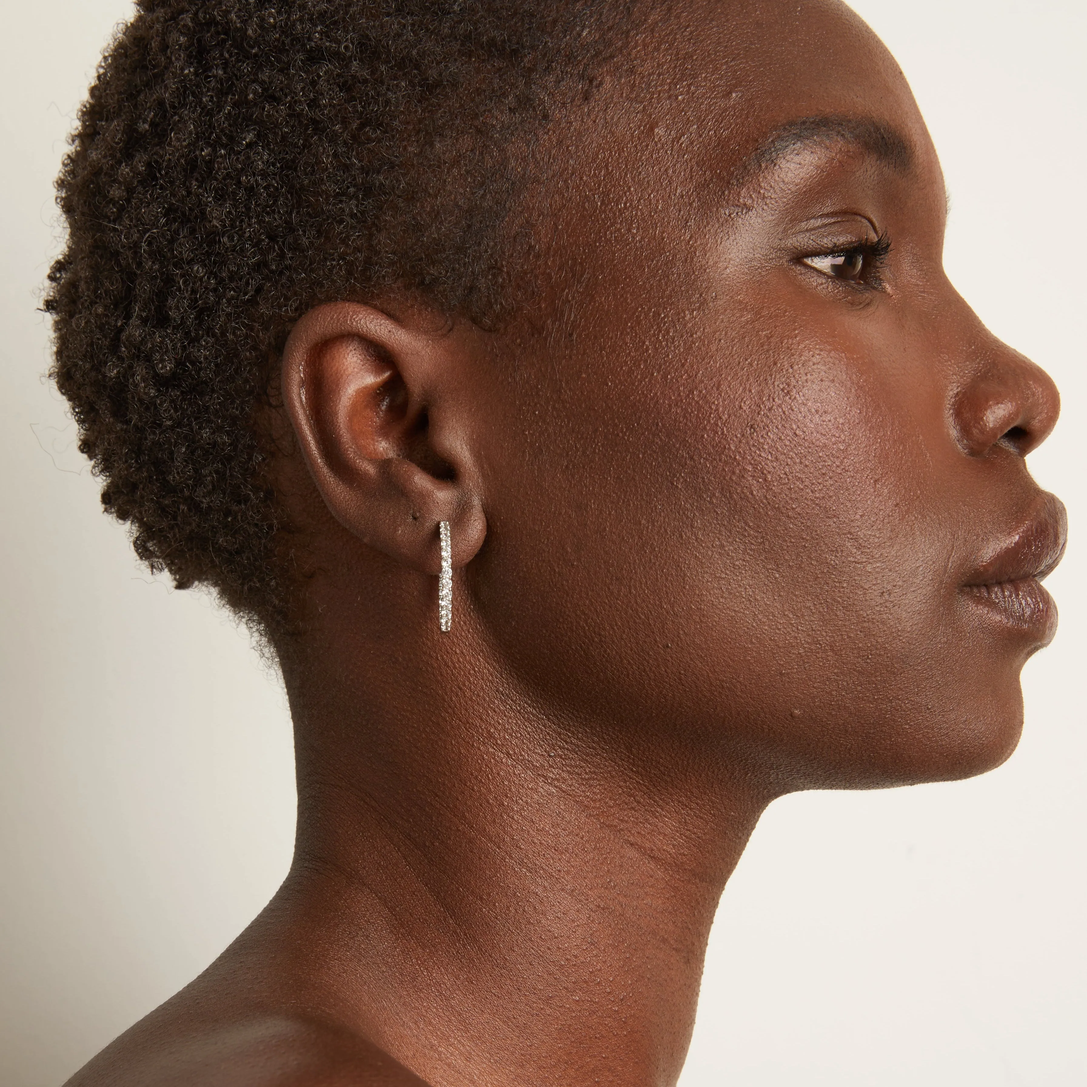 1ct Luxury Lab Grown Diamond Hoops sold by Aurate product image thumbnail 5