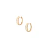 Chunky Lab Grown Diamond Marquise Huggie Earrings sold by Aurate