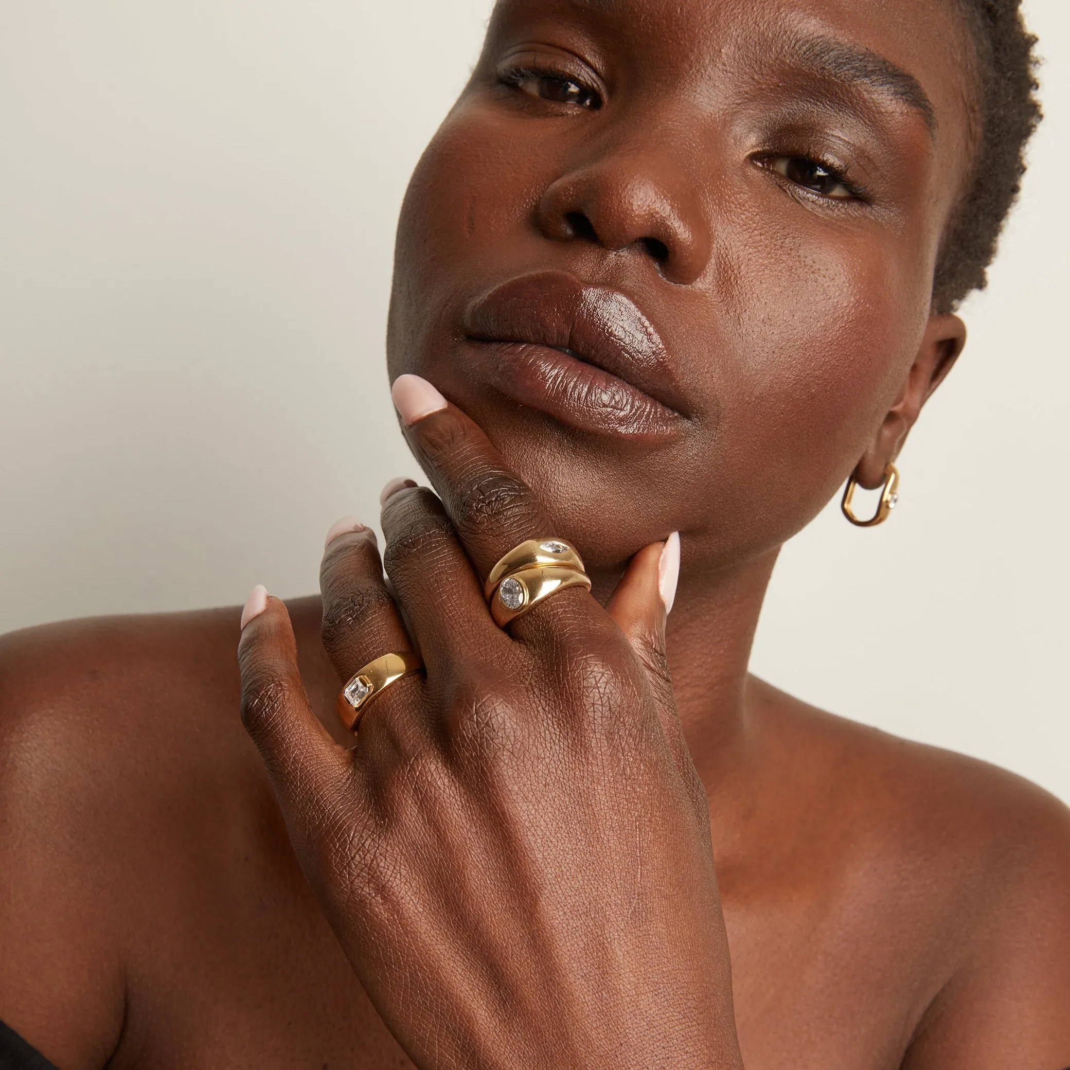 Chunky Lab Grown Diamond Oval Ring sold by Aurate product image thumbnail 5