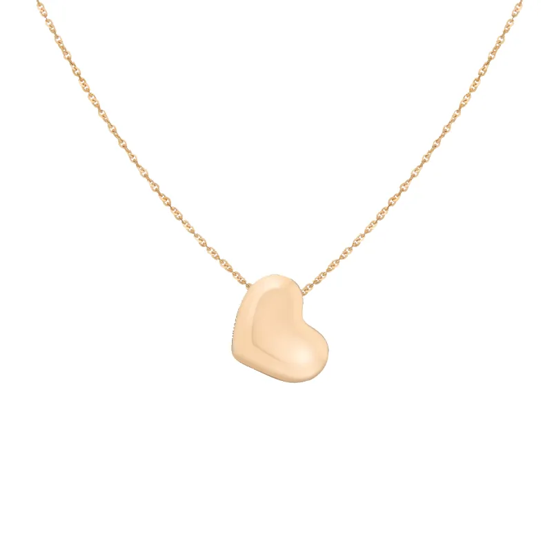 Pillow Heart Pendant Necklace sold by Aurate