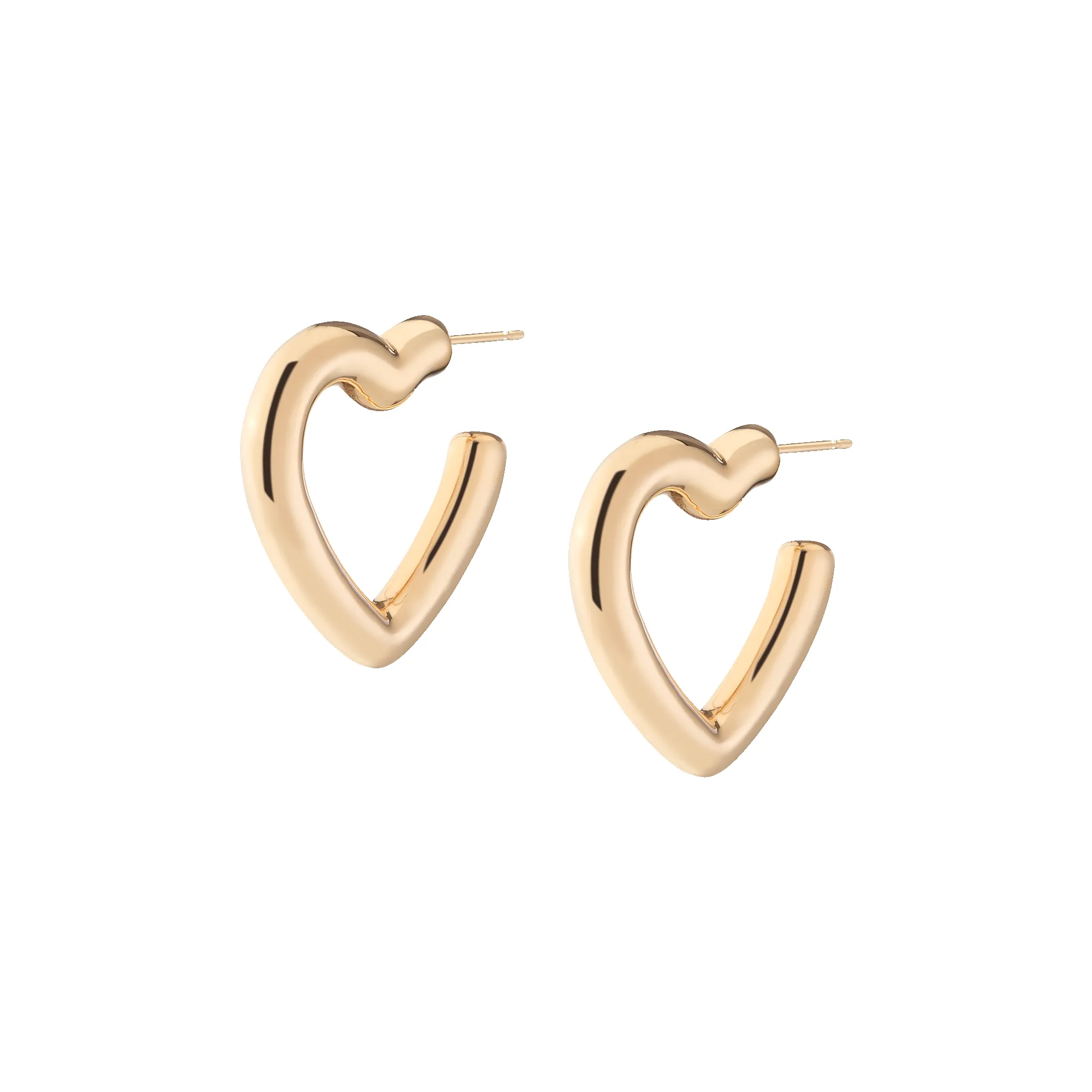 Pillow Heart Hoop Earrings sold by Aurate product image thumbnail 3