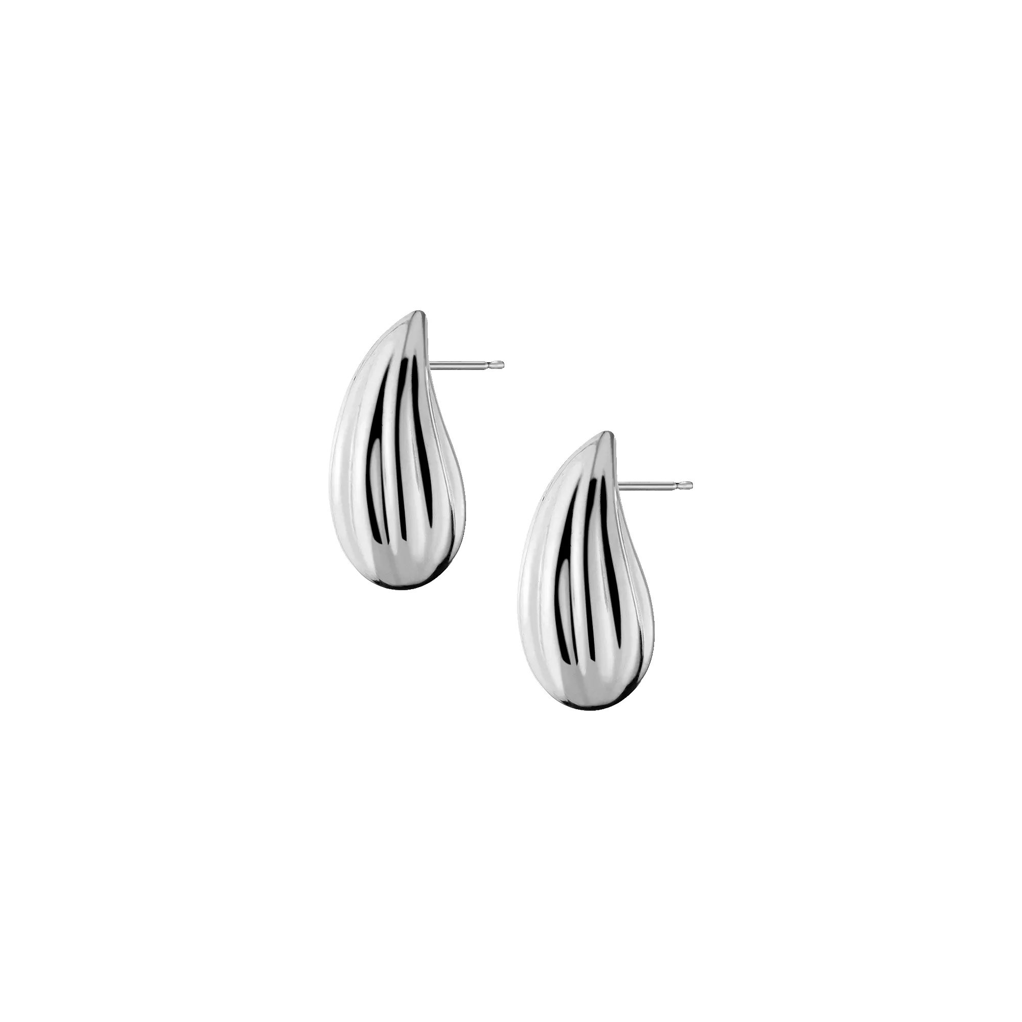 Fluted Teardrop Earrings sold by Aurate product image thumbnail 4