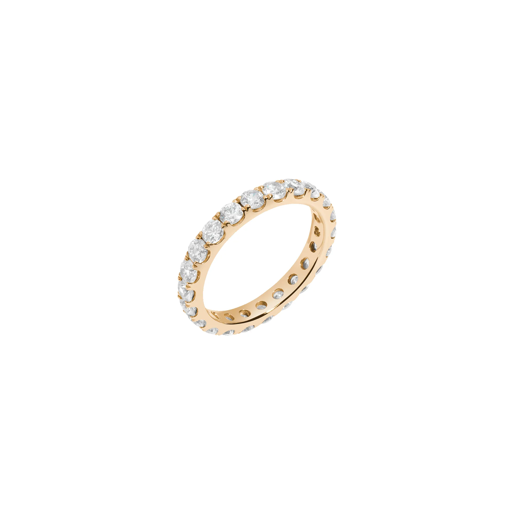 2ct Round Lab Grown Diamond Eternity Ring sold by Aurate product image thumbnail 4