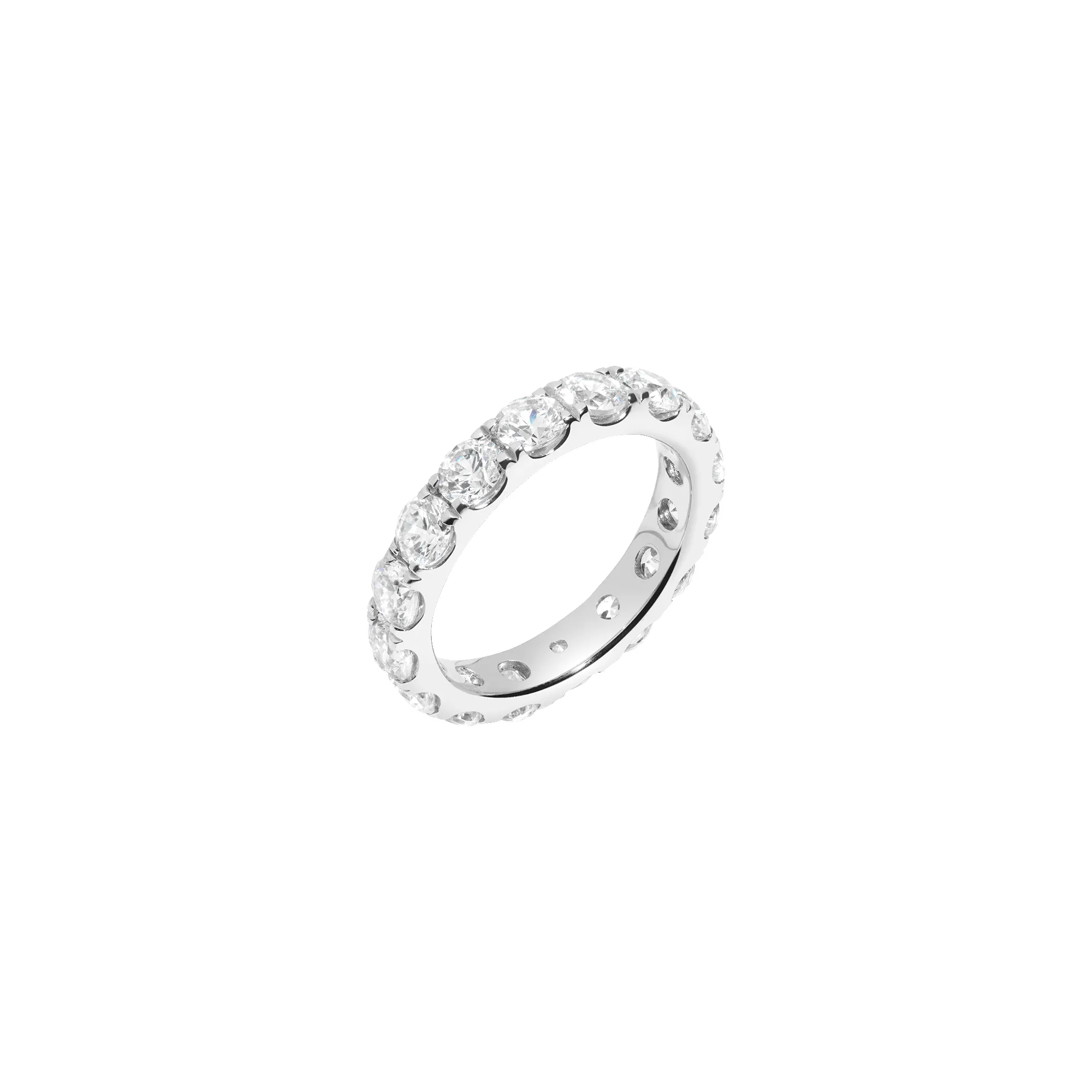4ct Round Lab Grown Diamond Eternity Ring sold by Aurate product image thumbnail 3