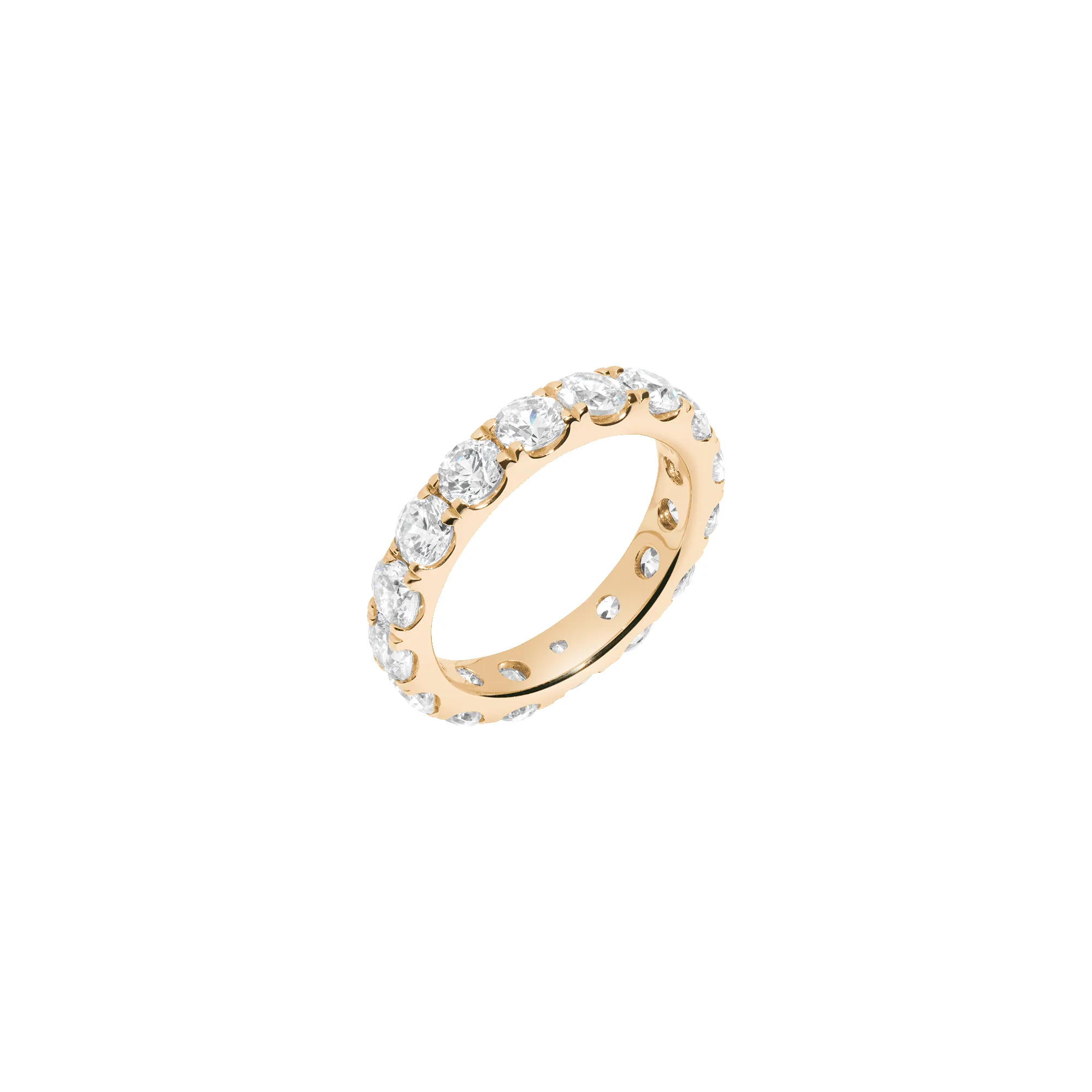 4ct Round Lab Grown Diamond Eternity Ring sold by Aurate product image thumbnail 4