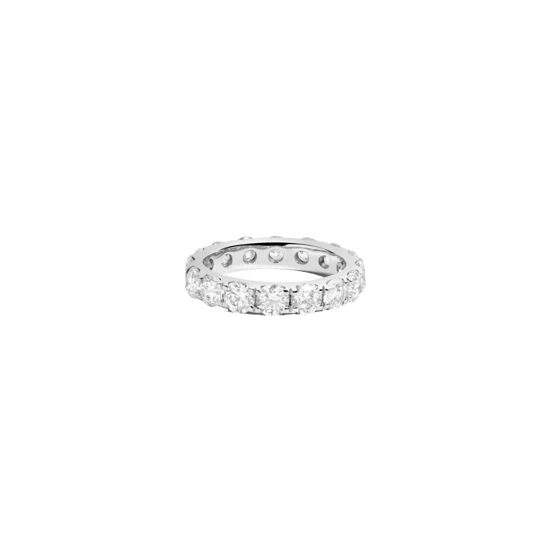 4ct Round Lab Grown Diamond Eternity Ring sold by Aurate