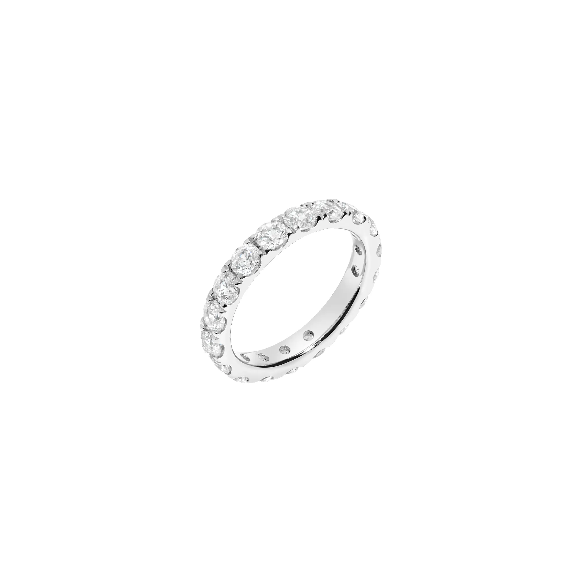 3ct Round Lab Grown Diamond Eternity Ring sold by Aurate product image thumbnail 3