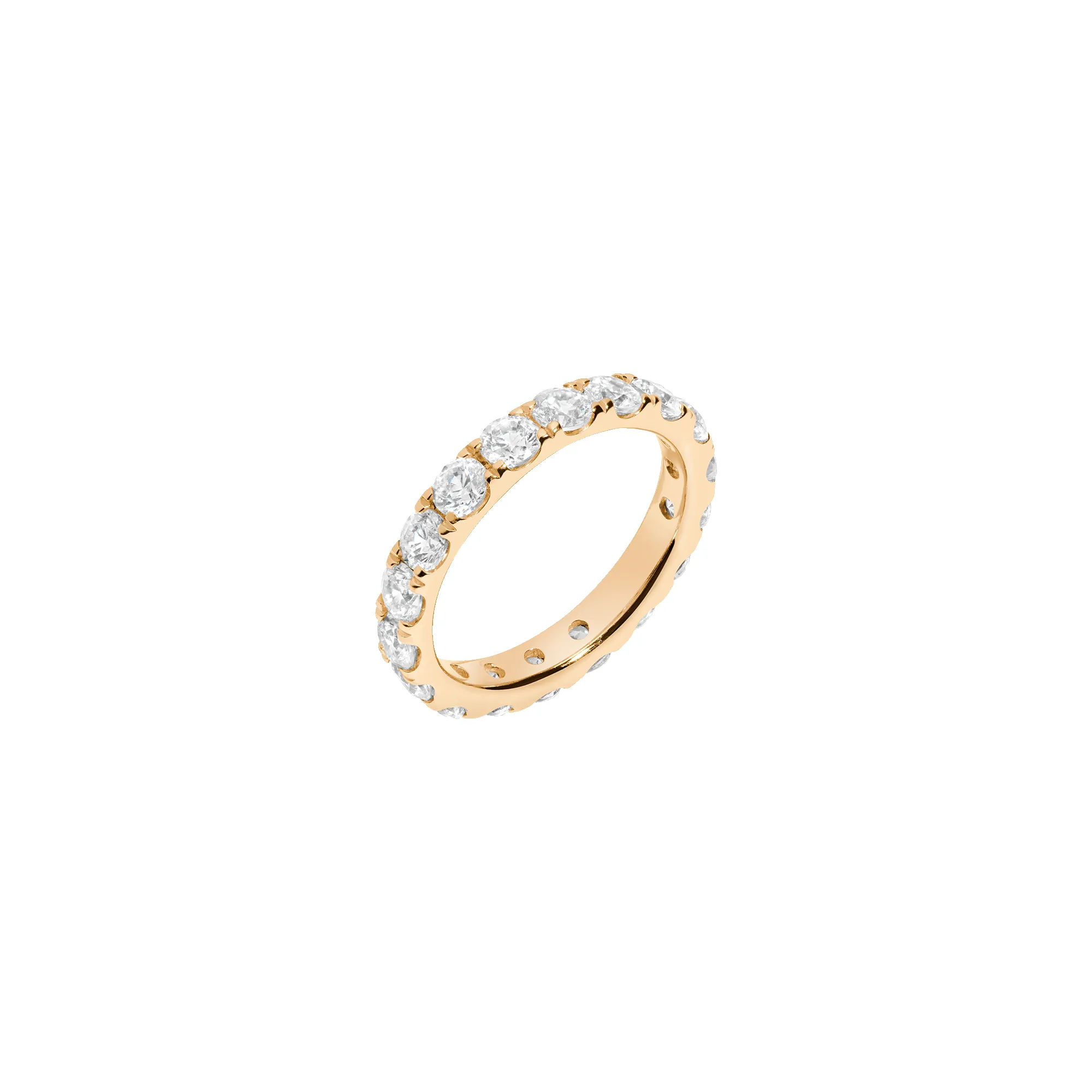 3ct Round Lab Grown Diamond Eternity Ring sold by Aurate product image thumbnail 4