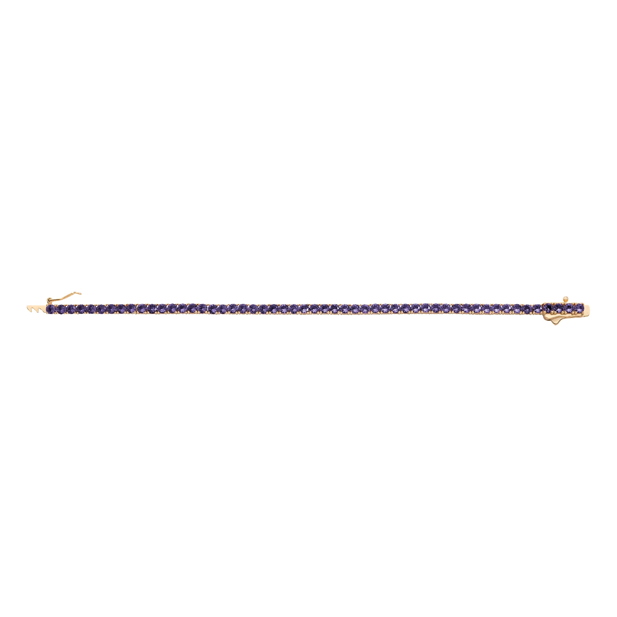 Lab Grown Amethyst Tennis Bracelet sold by Aurate product image thumbnail 2