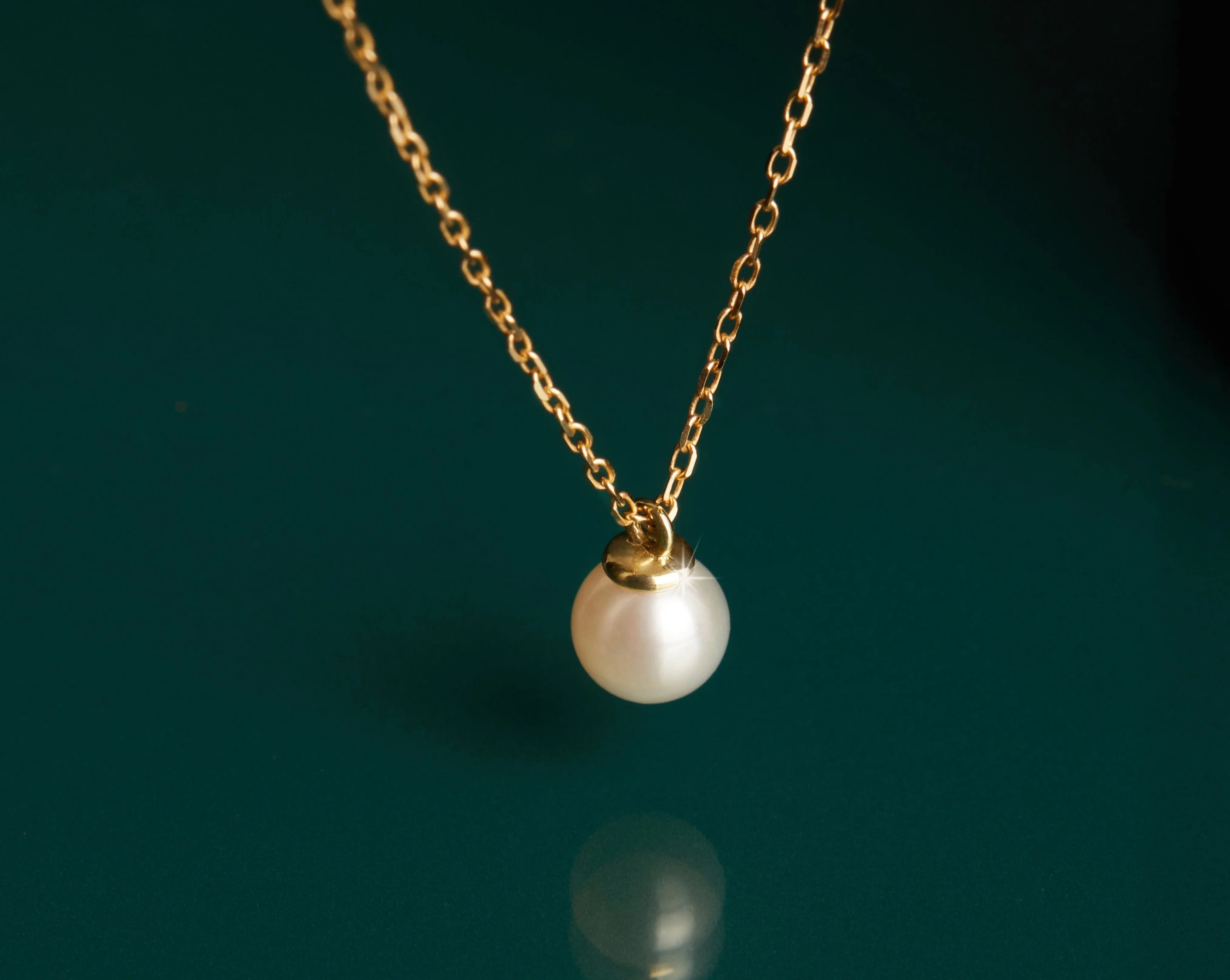 Simple Pearl Necklace sold by Aurate product image thumbnail 5
