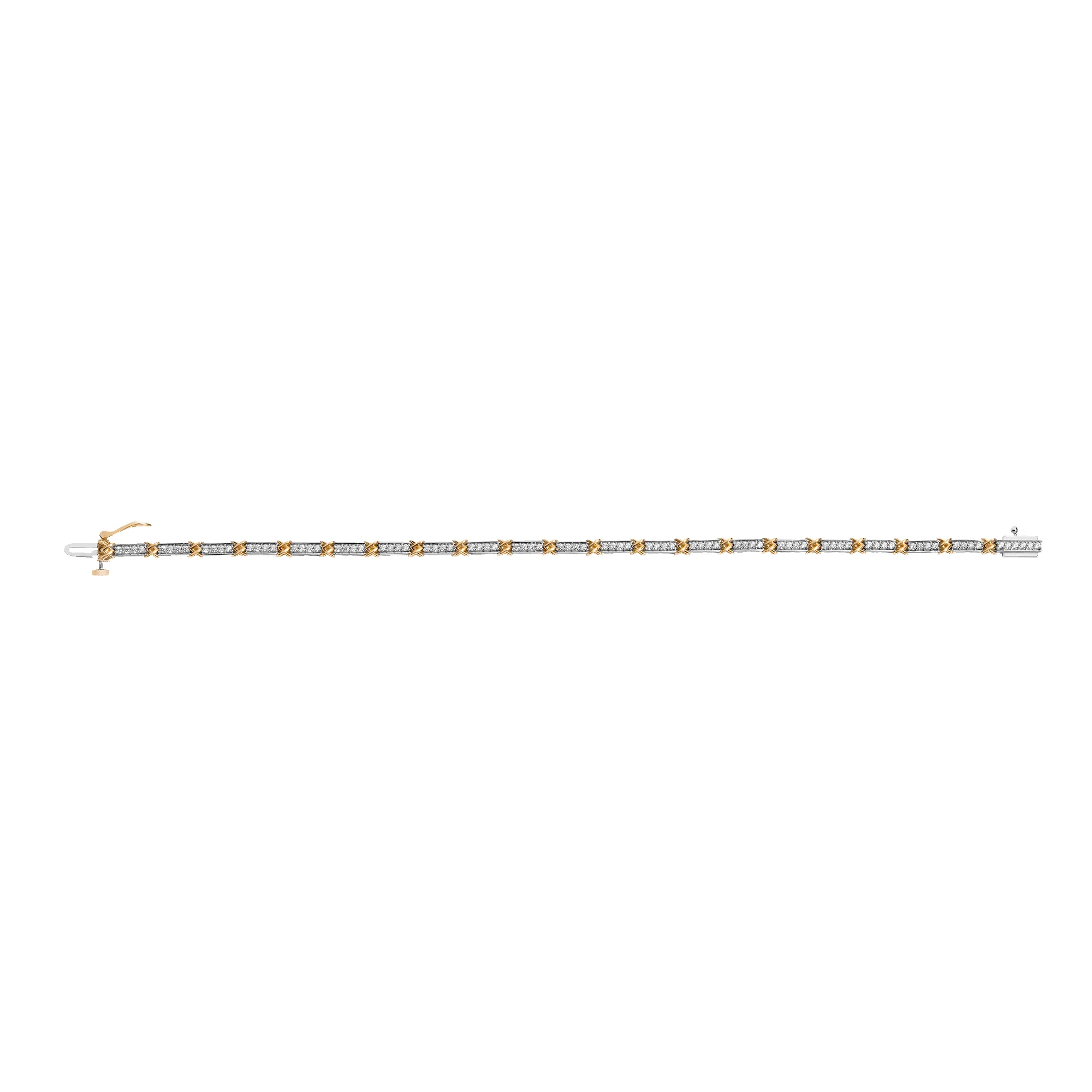Mini Lab Grown Diamond X Tennis Bracelet sold by Aurate product image thumbnail 2