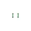 Lab Grown Green Emerald Baguette Huggie Earrings sold by Aurate