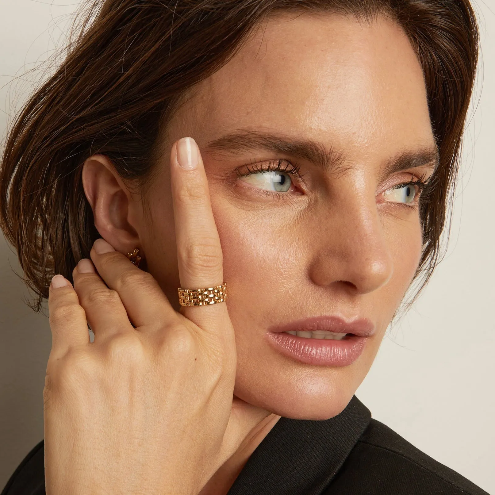 Mini Panther Chain Link Ring sold by Aurate product image thumbnail 4
