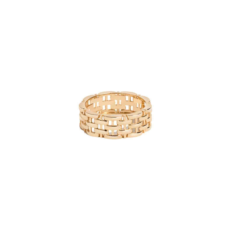Mini Panther Chain Link Ring made by Aurate