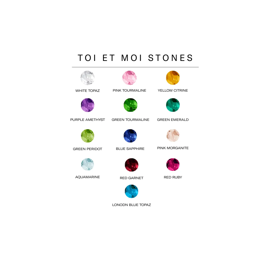 Toi et Moi Gemstone Heirloom Earring - Green Tourmaline & Morganite sold by Aurate product image thumbnail 2