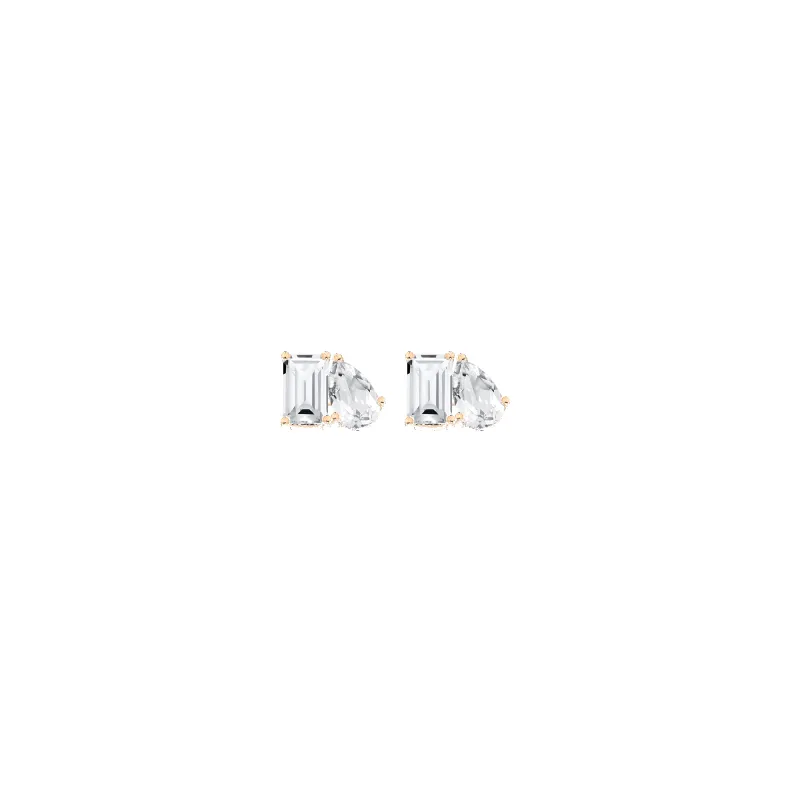Toi et Moi Gemstone Mini Heirloom Earring - Aquamarine & Morganite sold by Aurate
