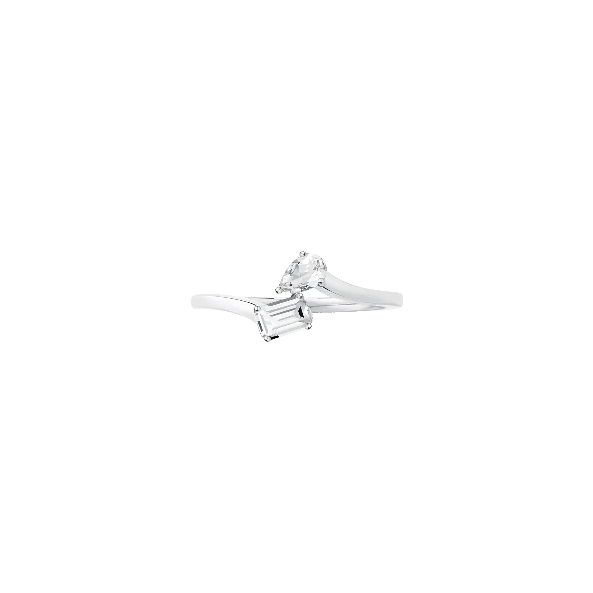 Toi et Moi Gemstone Mini Heirloom Ring - Amethyst & Morganite sold by Aurate product image thumbnail 3