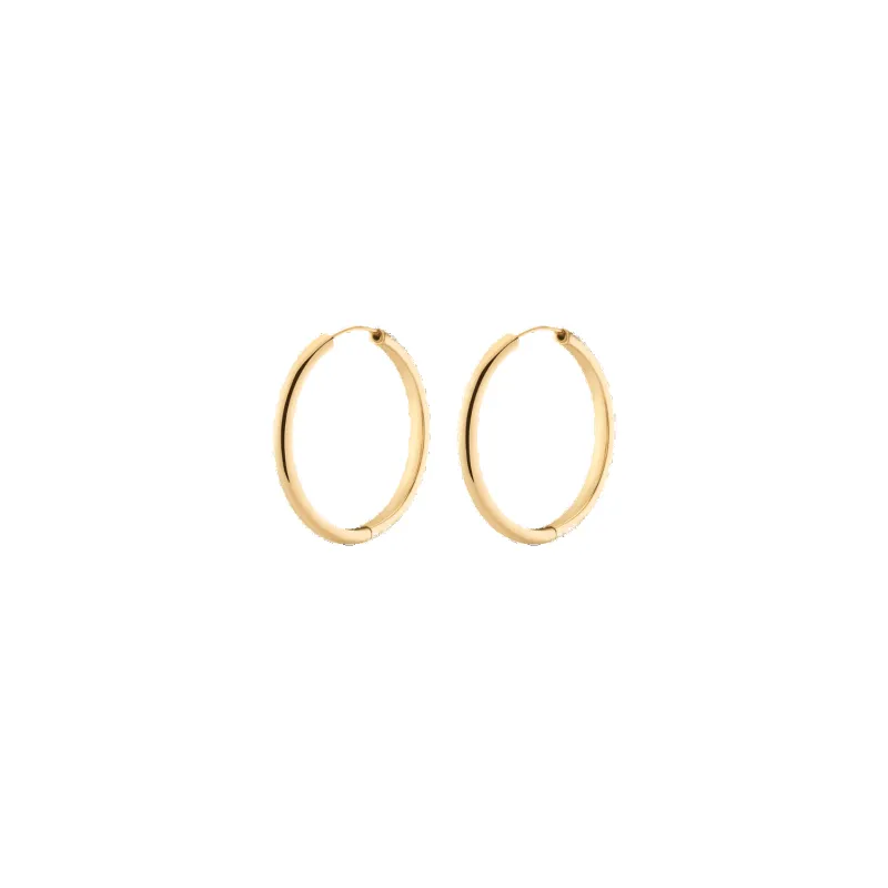 Large Endless Gold Hoop Earrings sold by Aurate