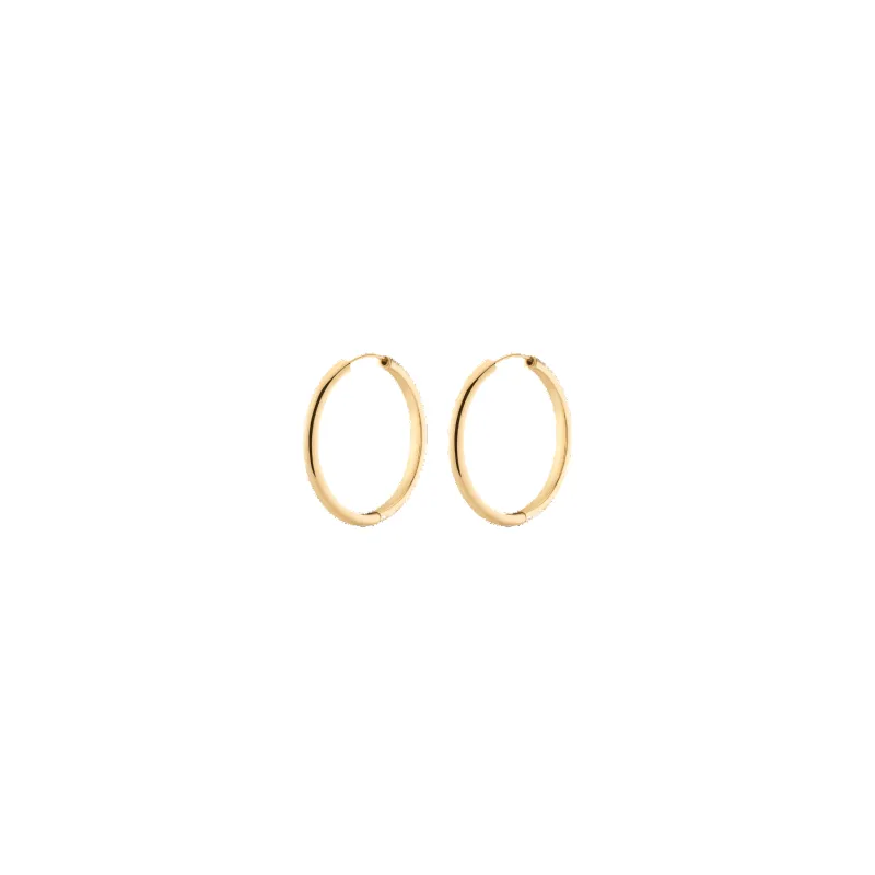 Medium Endless Gold Hoop Earrings sold by Aurate