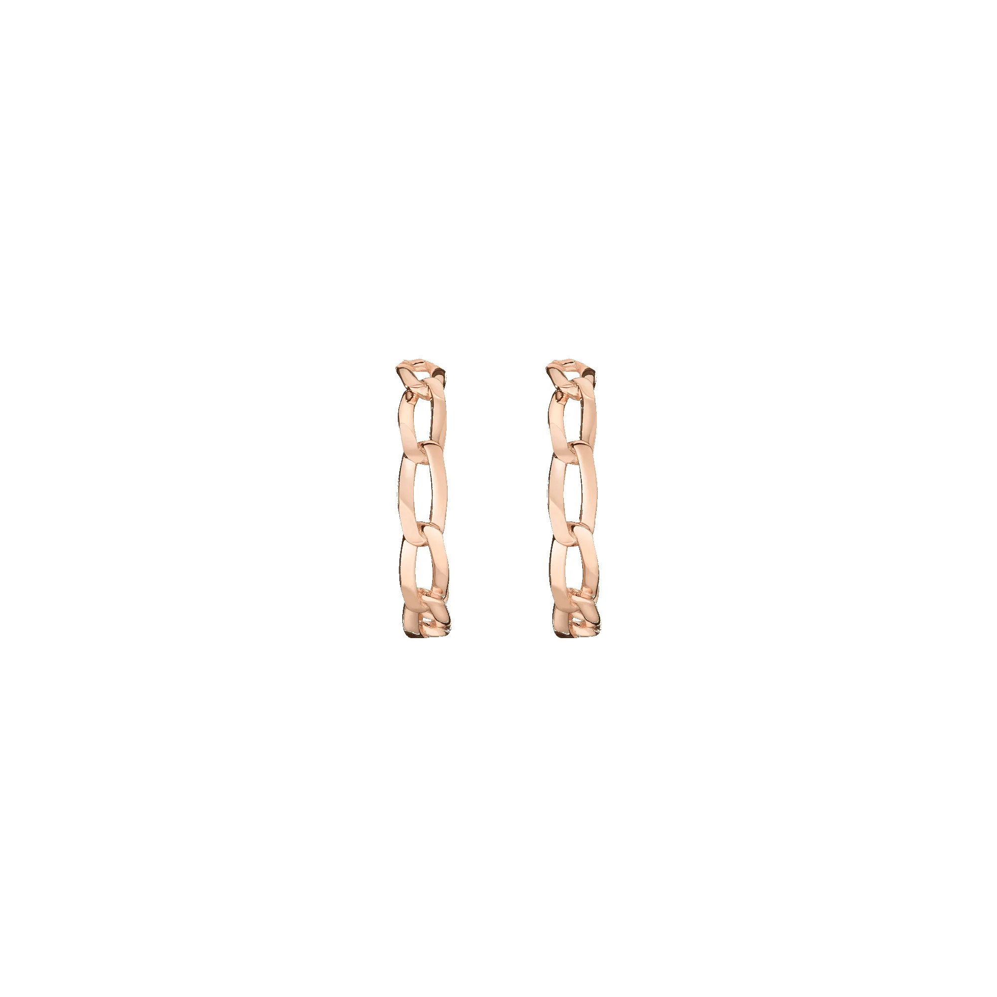 Open Link Gold Hoop Earrings sold by Aurate product image thumbnail 5