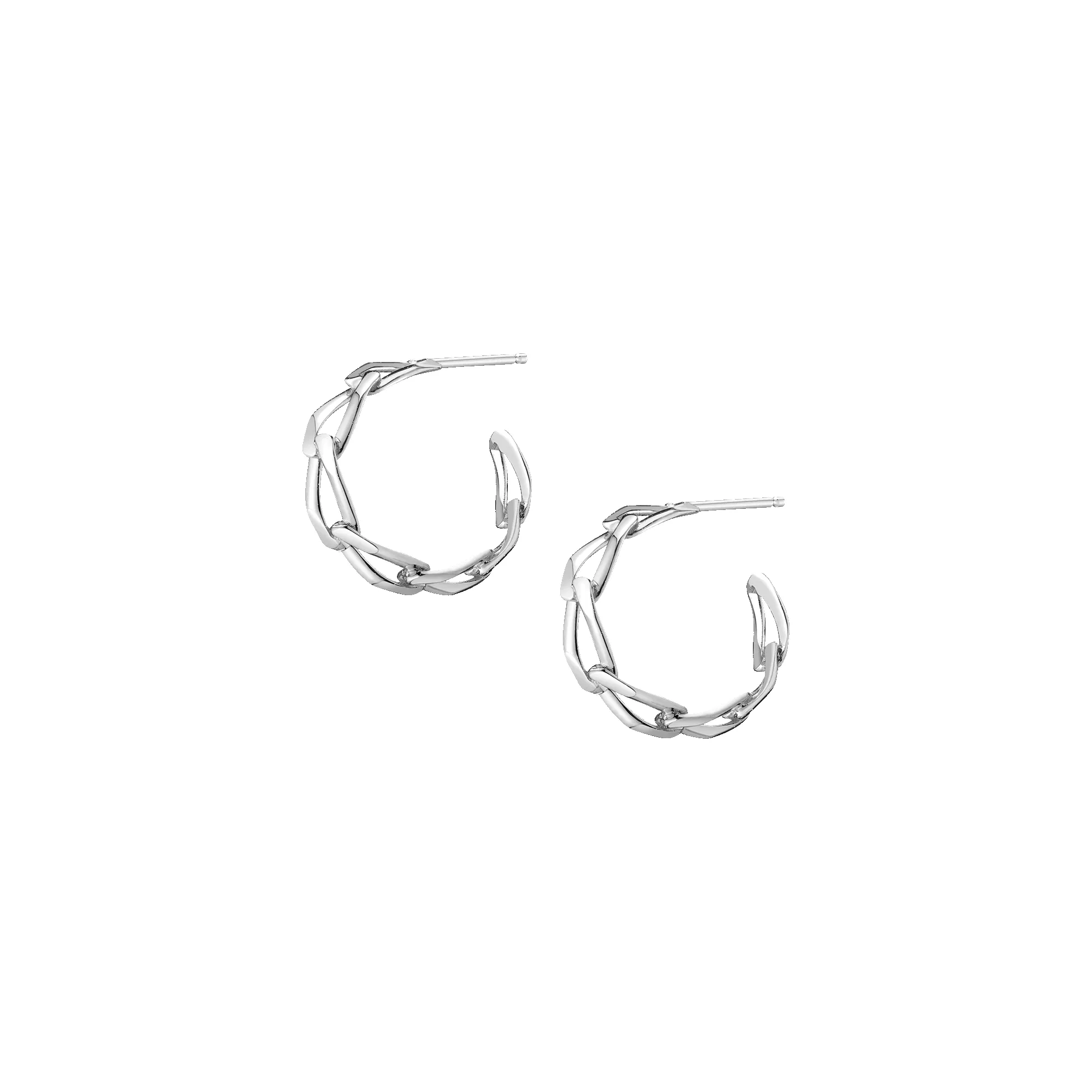Open Link Gold Hoop Earrings sold by Aurate product image thumbnail 3