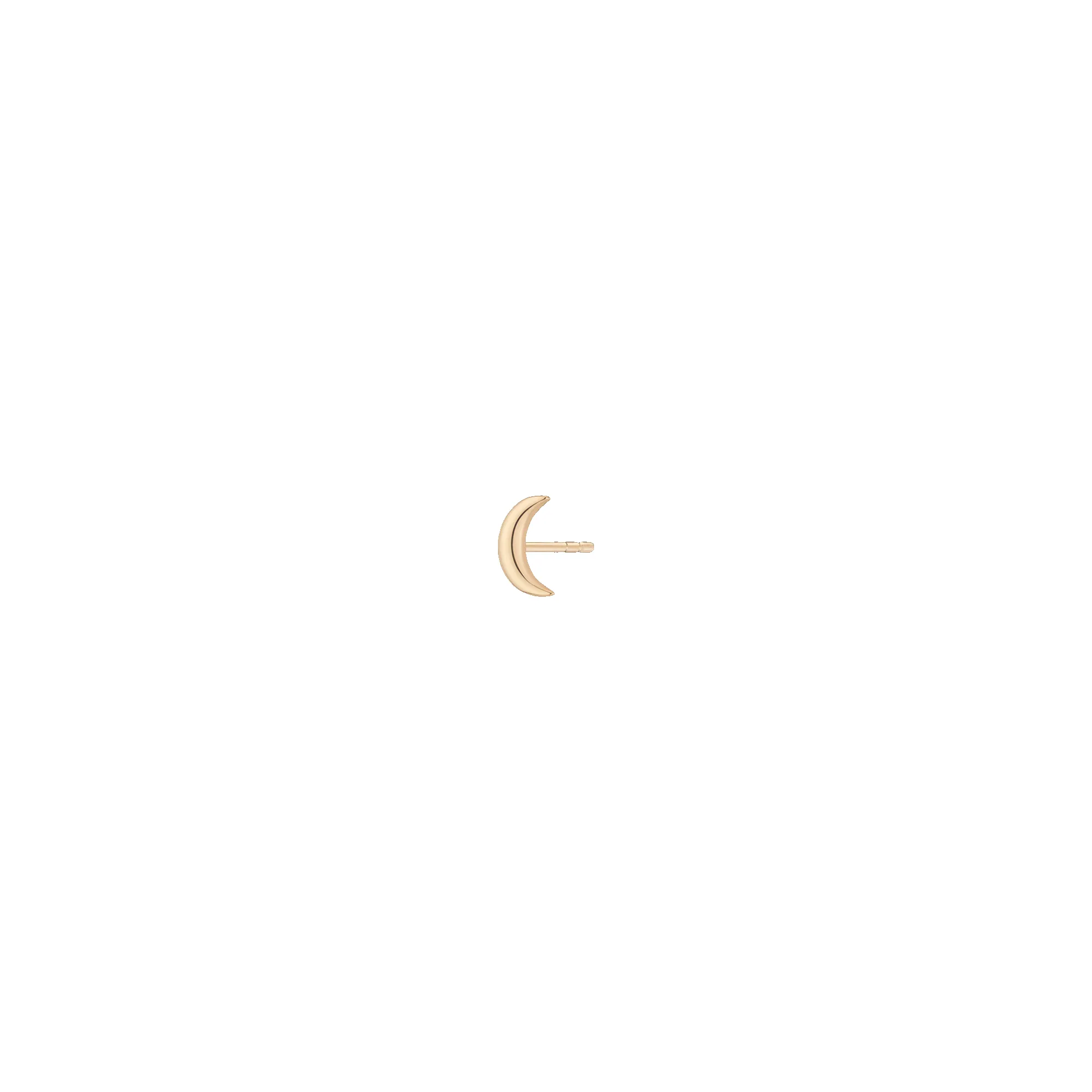Gold Moon Stud Earrings sold by Aurate product image thumbnail 4