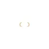 Gold Moon Stud Earrings sold by Aurate