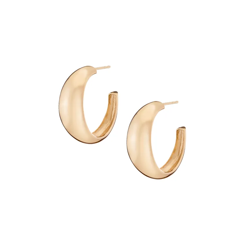 Dome Hoop Earrings sold by Aurate
