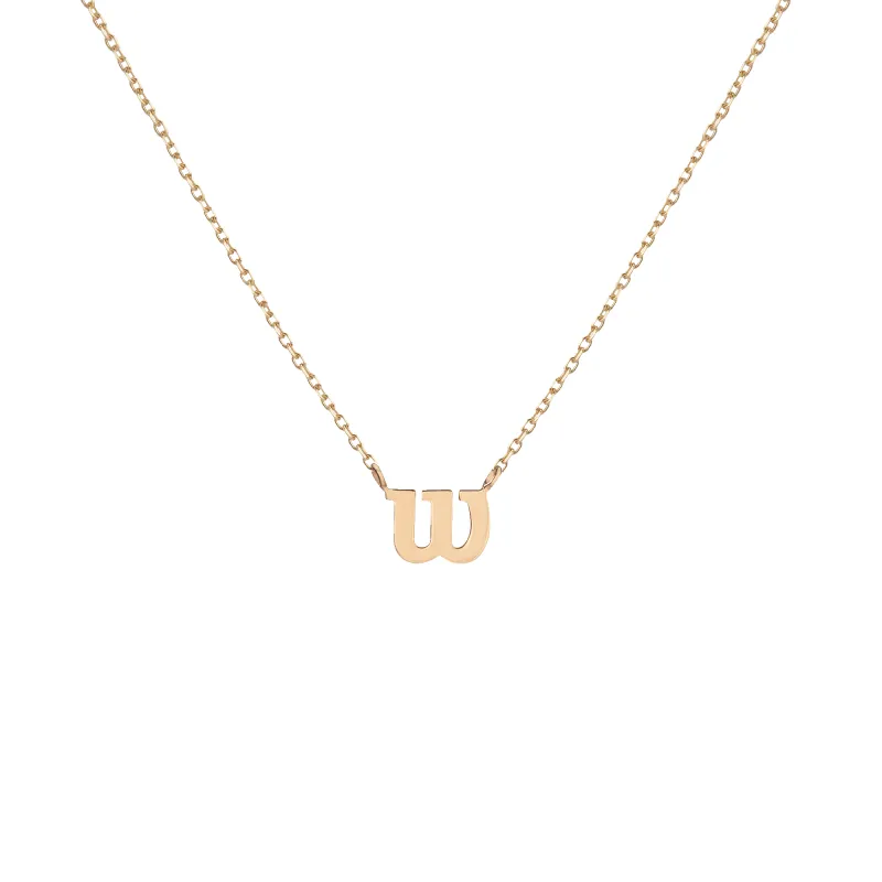 Aurate x Wilson: Dainty W Necklace sold by Aurate