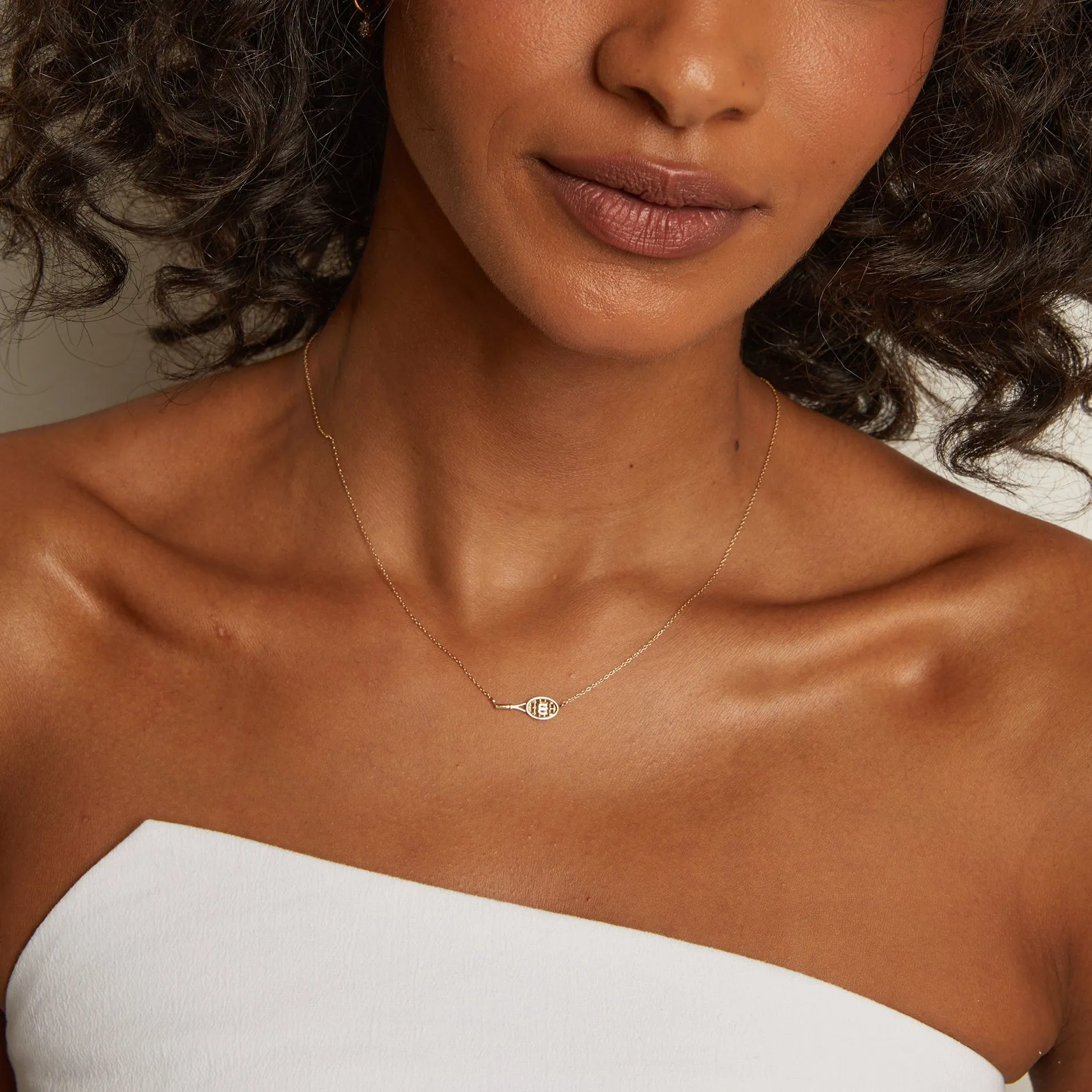 Aurate x Wilson: W Tennis Racket Necklace sold by Aurate product image thumbnail 4