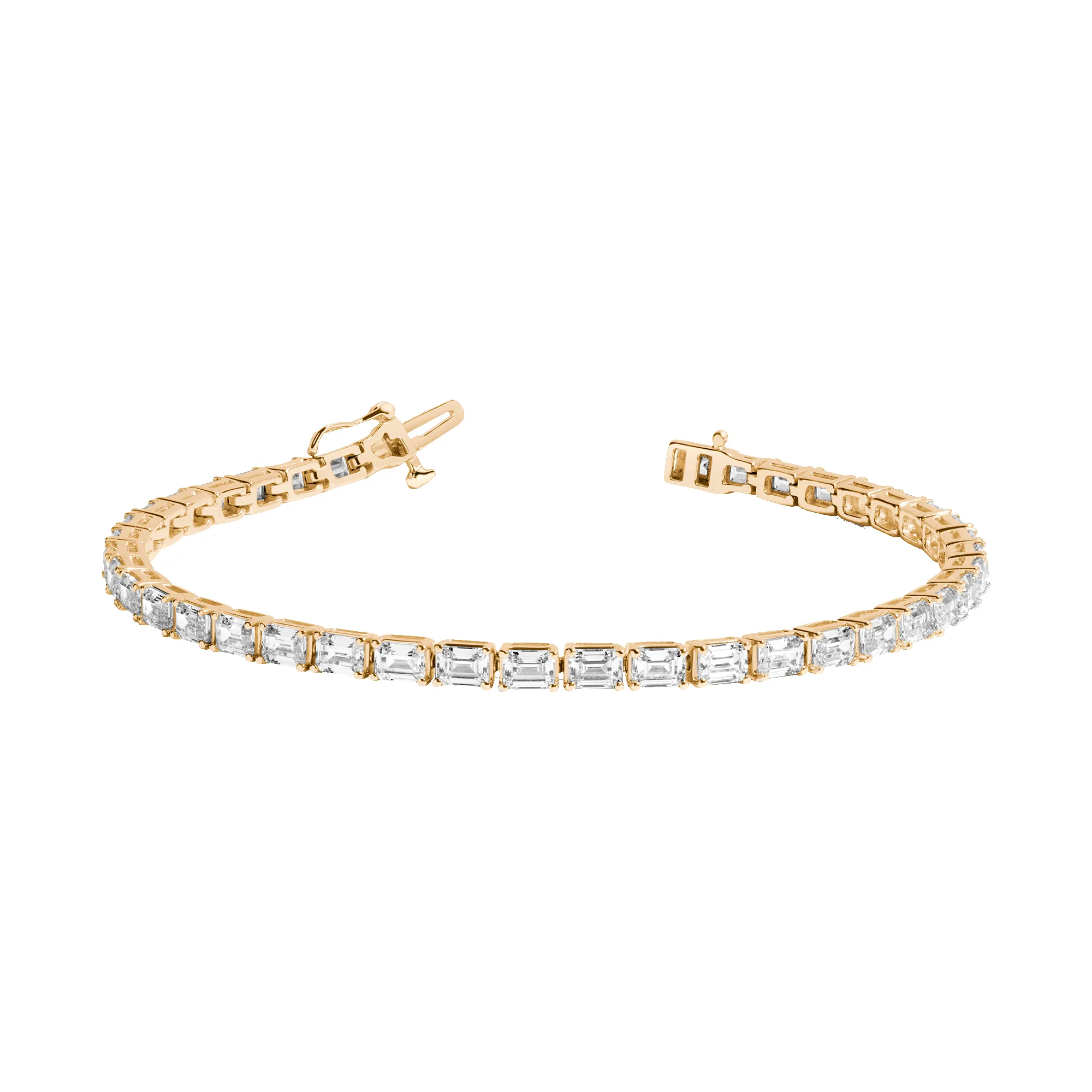 Lab Grown Diamond Emerald Tennis Bracelet sold by Aurate product image thumbnail 2