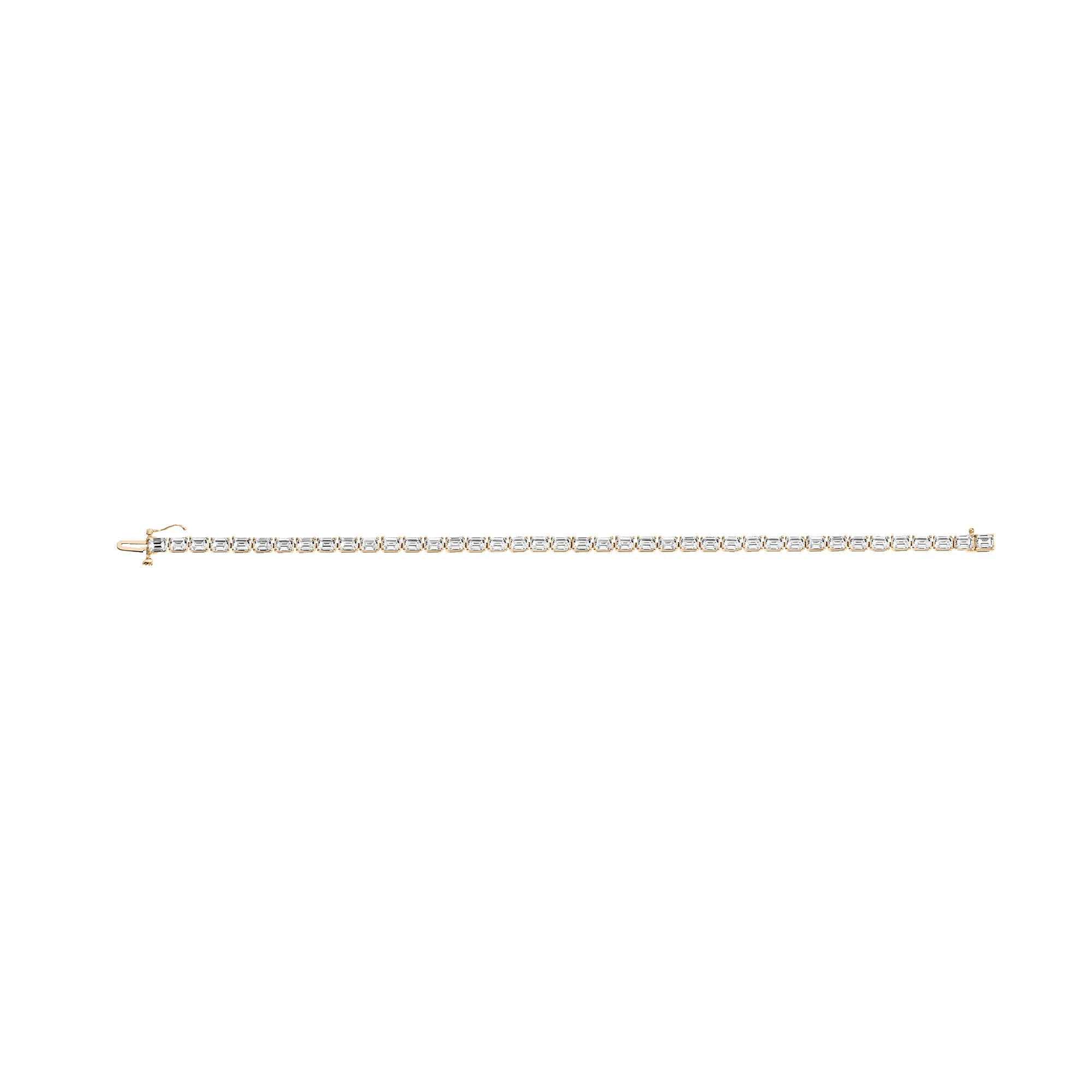 Lab Grown Diamond Emerald Tennis Bracelet sold by Aurate product image thumbnail 4