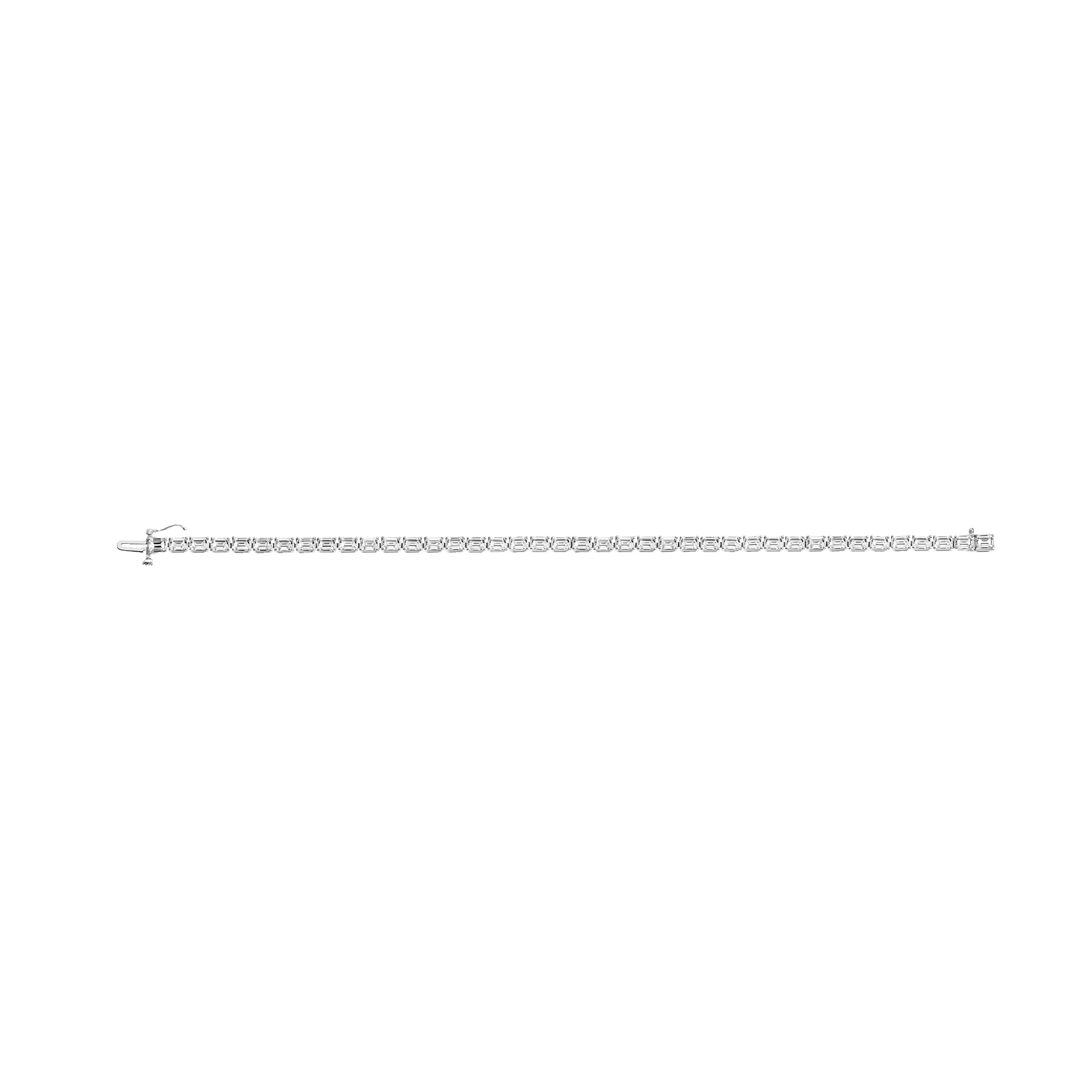 Lab Grown Diamond Emerald Tennis Bracelet sold by Aurate product image thumbnail 3