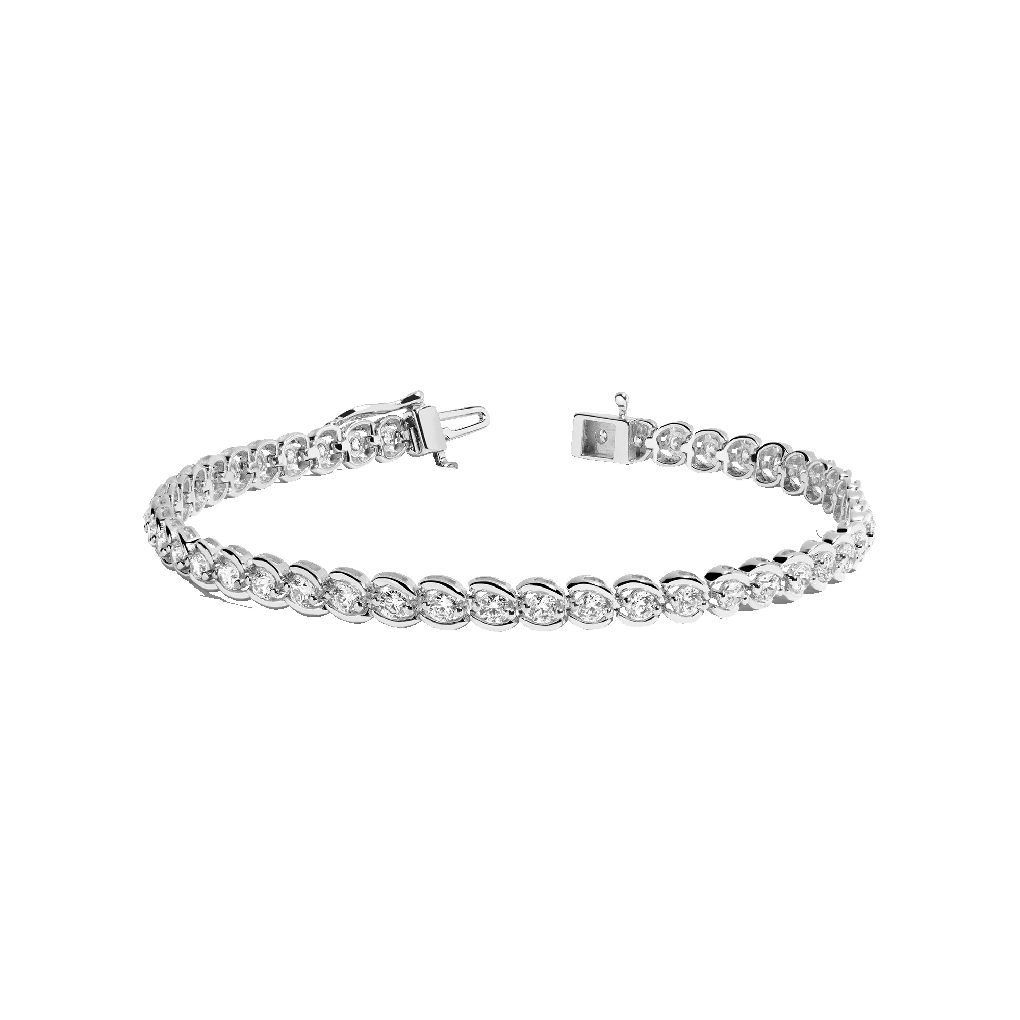 Lab Grown Diamond Bezel Estate Tennis Bracelet sold by Aurate product image thumbnail 2