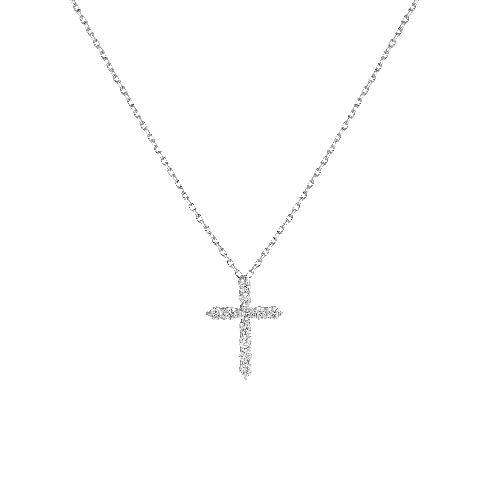 Lab Grown Diamond Cross Necklace sold by Aurate product image thumbnail 2