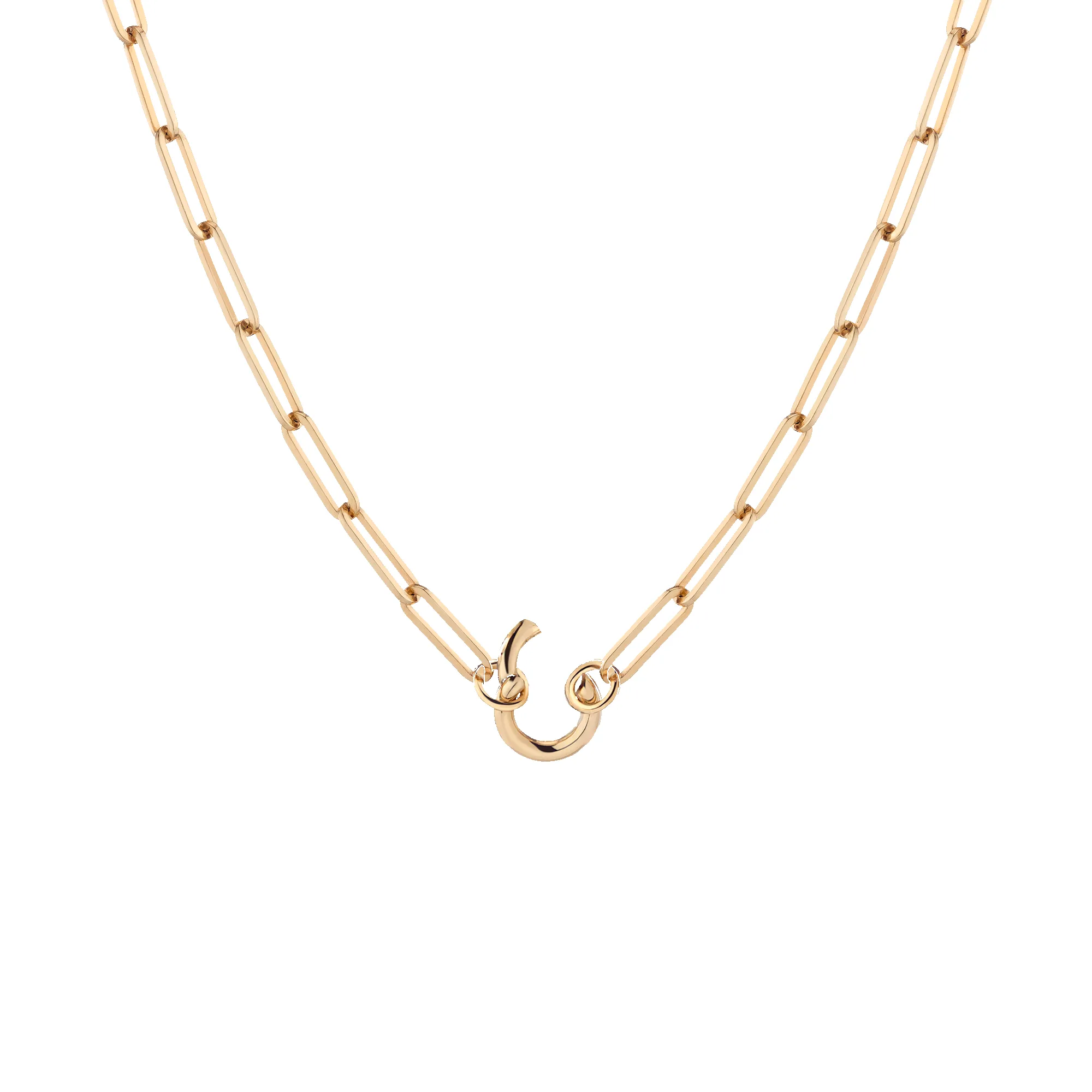 Paperclip Chain Charm Necklace sold by Aurate product image thumbnail 4