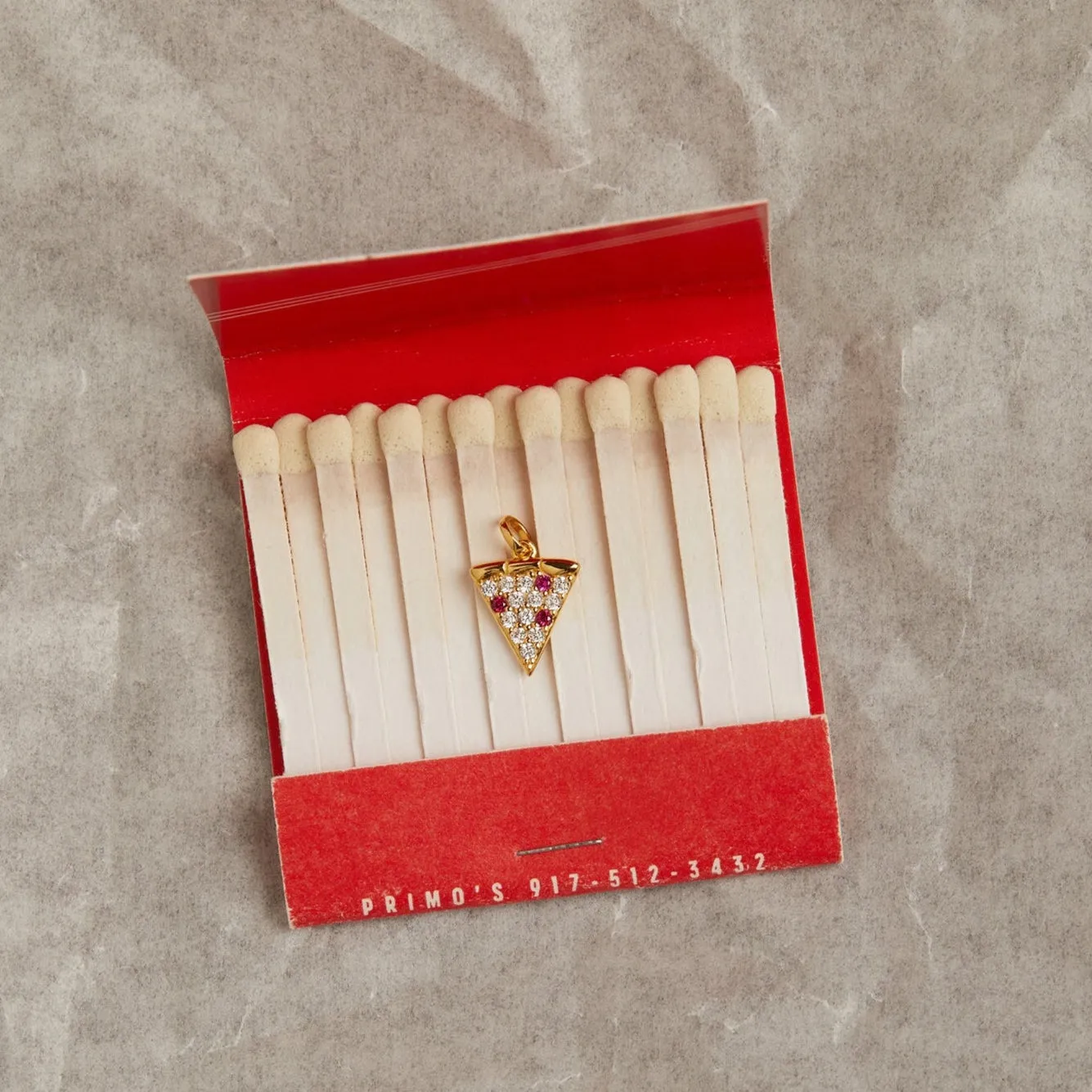 Dollar Slice Pizza Charm sold by Aurate product image thumbnail 4