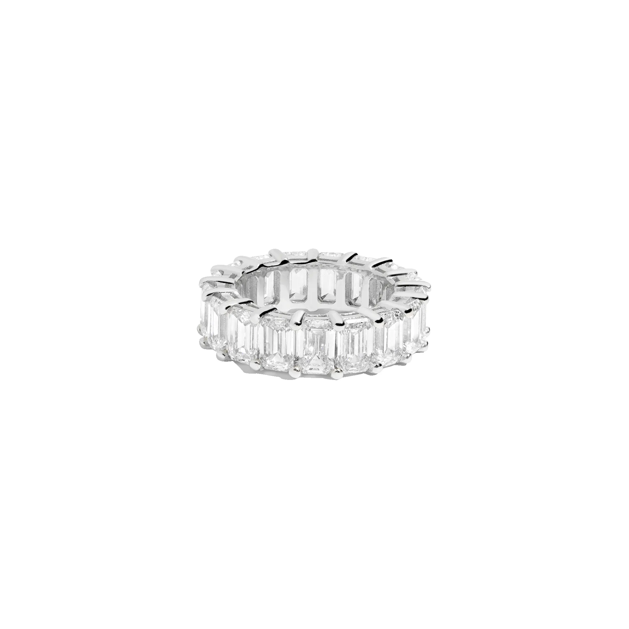 10ct Lab Grown Diamond Emerald Cut Ring sold by Aurate