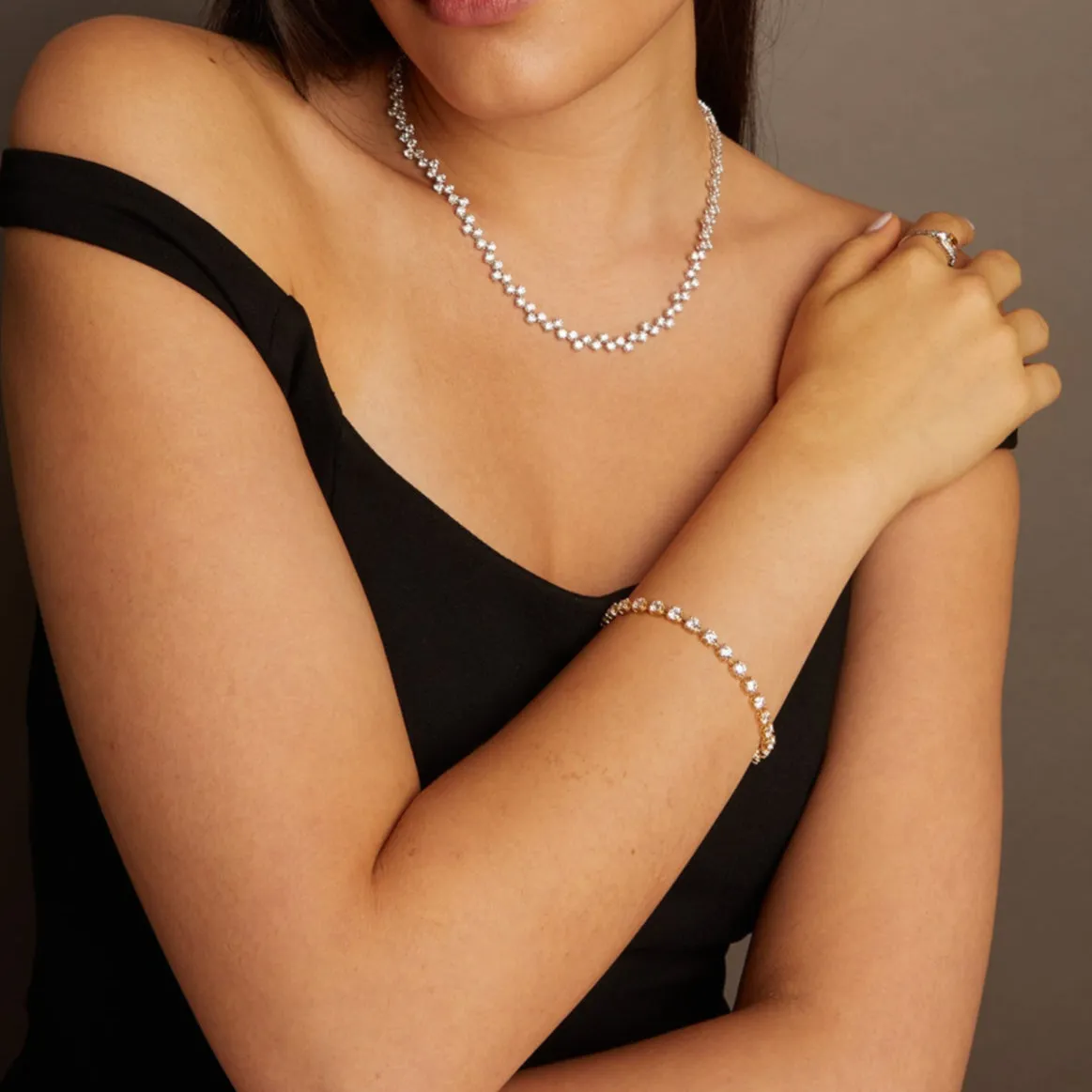 8ct Lab Grown Diamond Tennis Link Bracelet sold by Aurate product image thumbnail 5