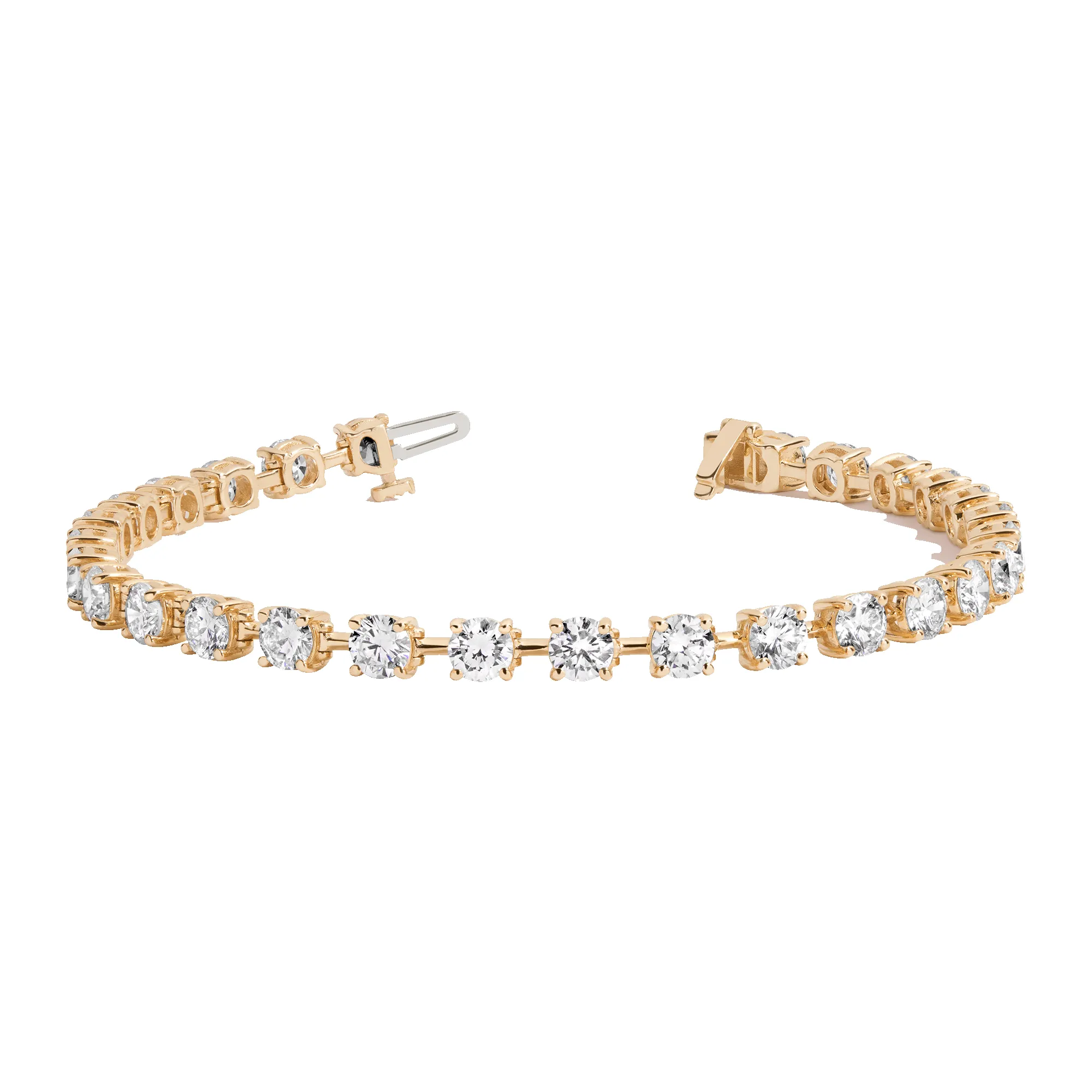 8ct Lab Grown Diamond Tennis Link Bracelet sold by Aurate