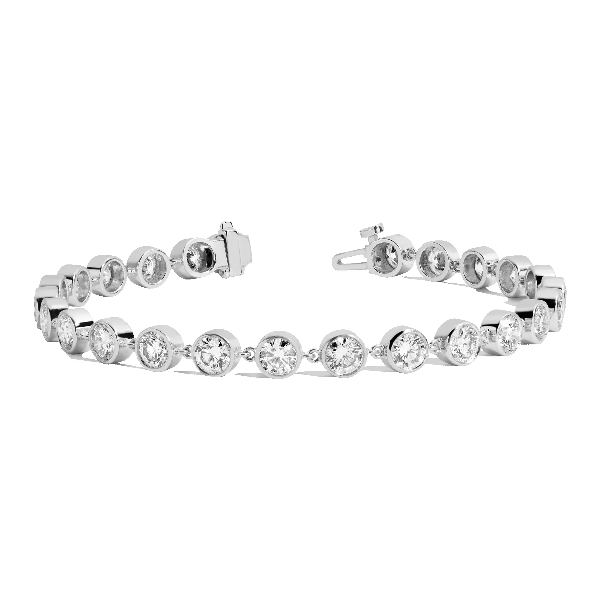 7ct Lab Grown Diamond Tennis Chain Bracelet sold by Aurate