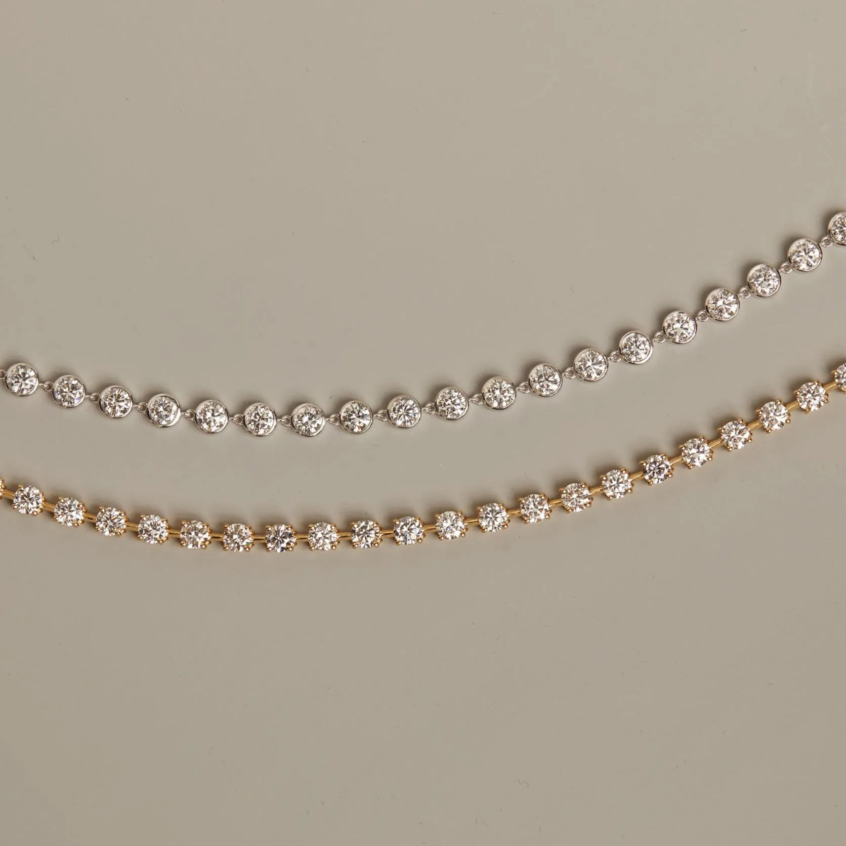 7ct Lab Grown Diamond Tennis Chain Bracelet sold by Aurate product image thumbnail 3