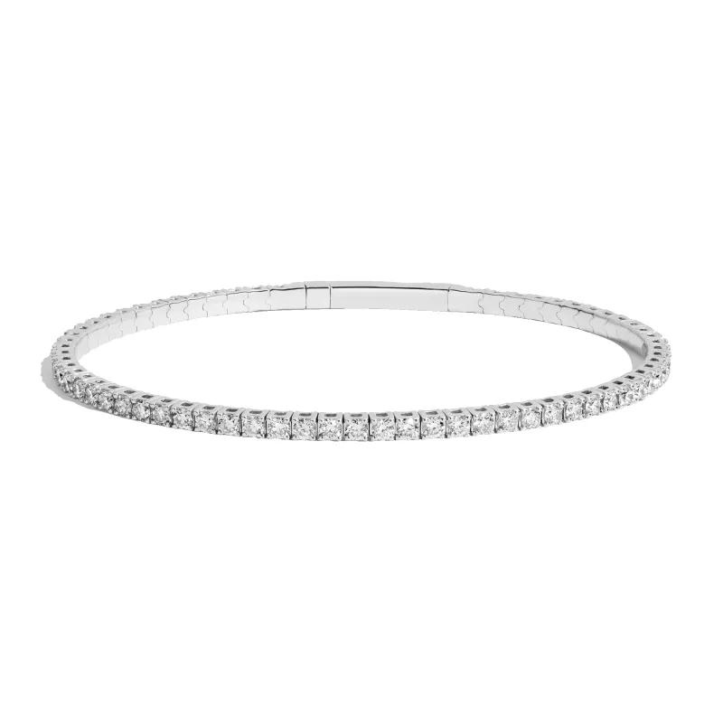 2ct Lab Grown Diamond Flex Tennis Bracelet sold by Aurate