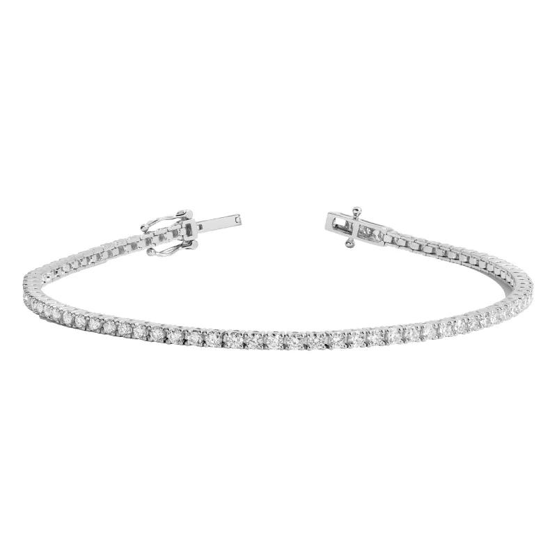 2ct Lab Grown Diamond Tennis Bracelet sold by Aurate