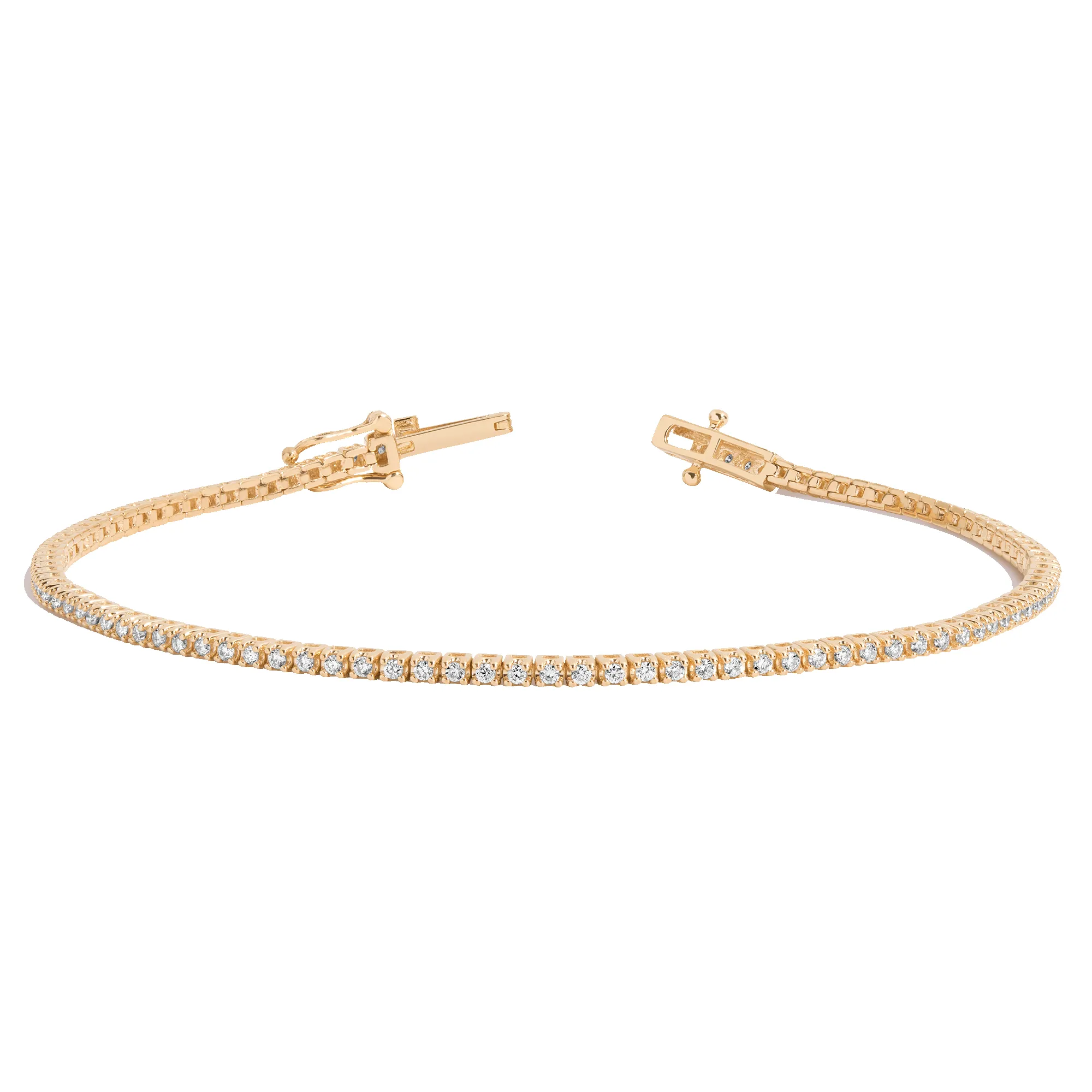 Half Carat Lab Grown Diamond Tennis Bracelet sold by Aurate product image thumbnail 2