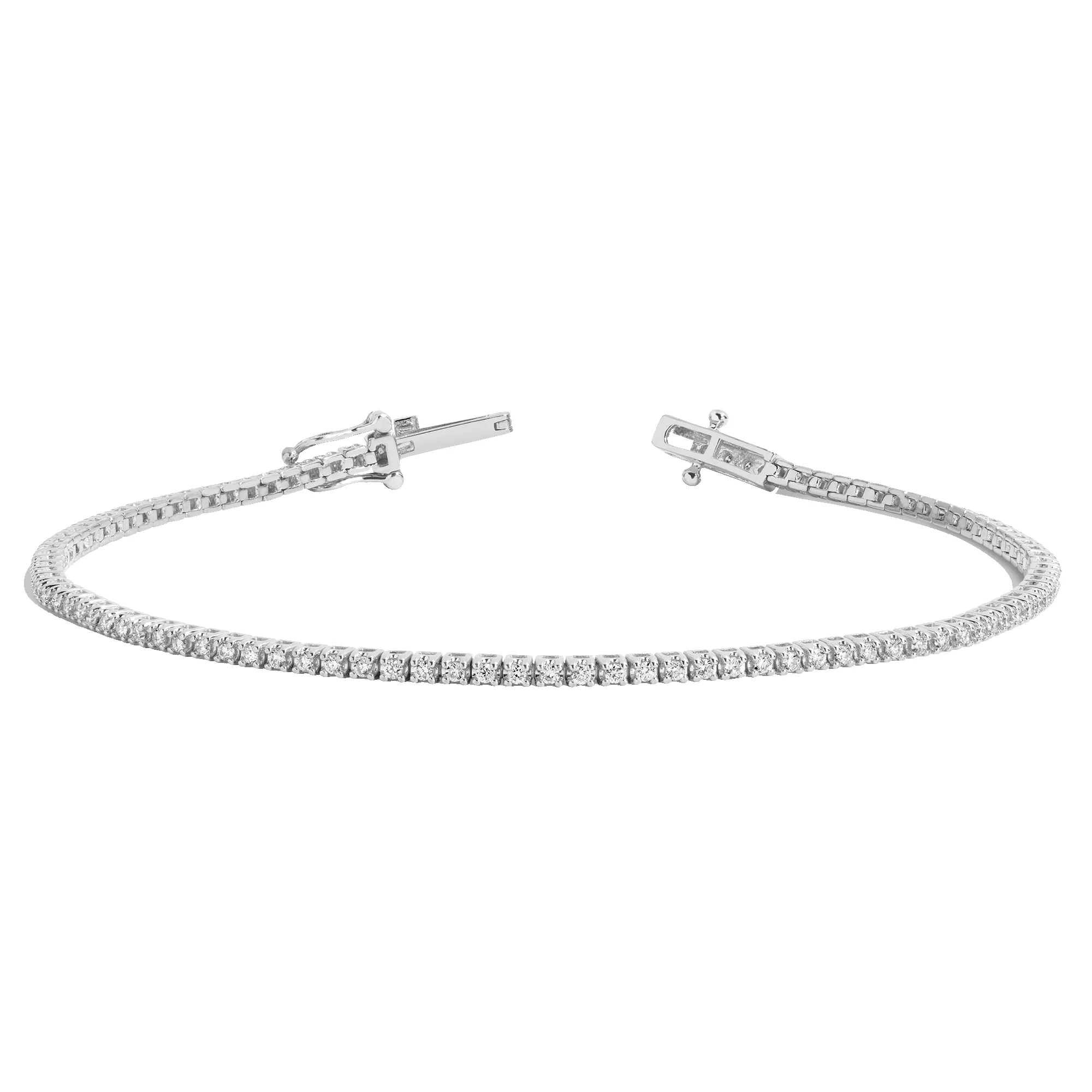 Half Carat Lab Grown Diamond Tennis Bracelet sold by Aurate
