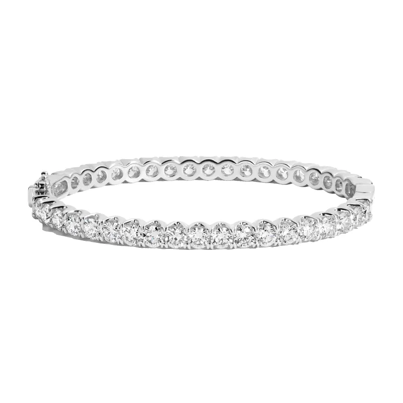10ct Lab Grown Diamond Hinged Tennis Bracelet sold by Aurate