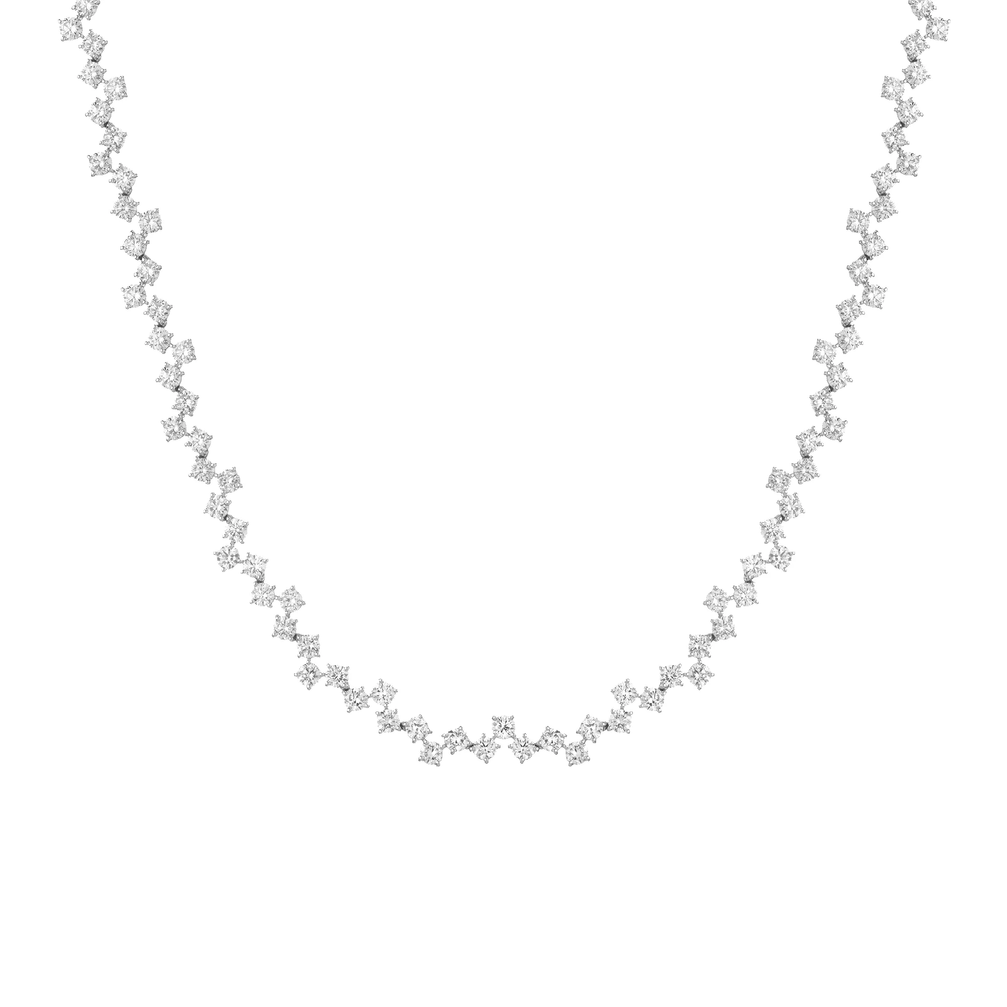 16ct Floating Lab Grown Diamond Tennis Necklace sold by Aurate